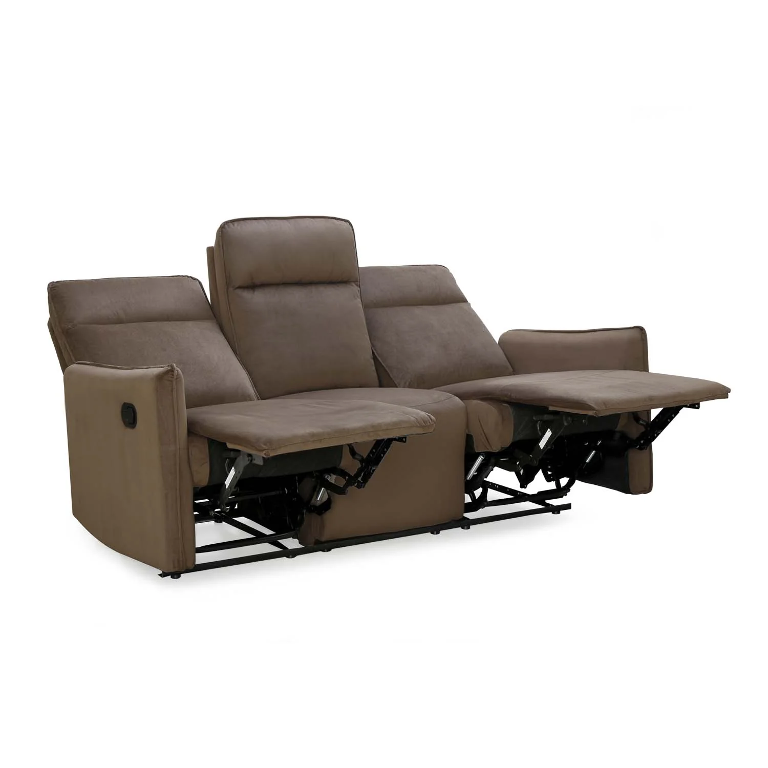 Nilkamal Carlton 3 Seater Manual Recliner (Light Brown) - Image 7