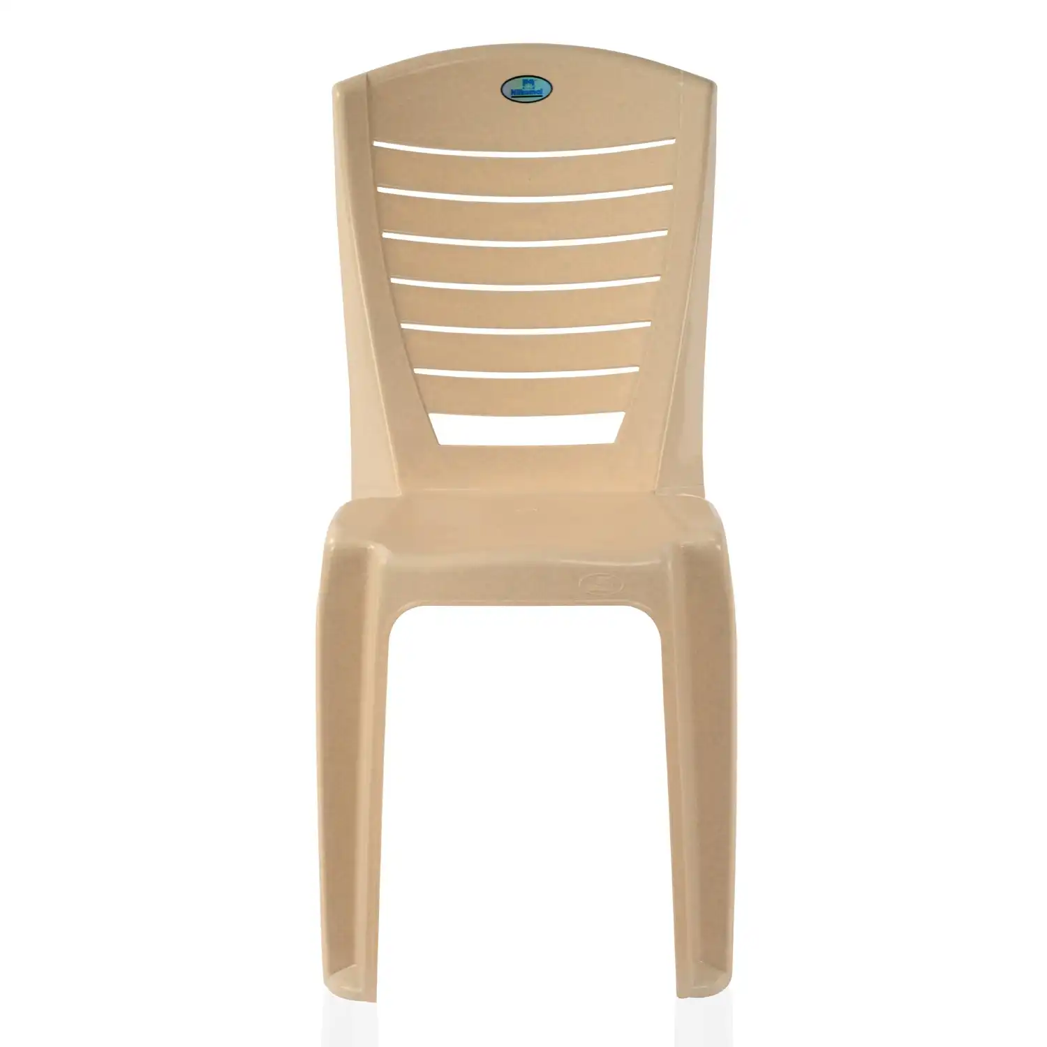 Nilkamal CHR4025 Plastic Armless Chair (Marble Beige) - Image 6