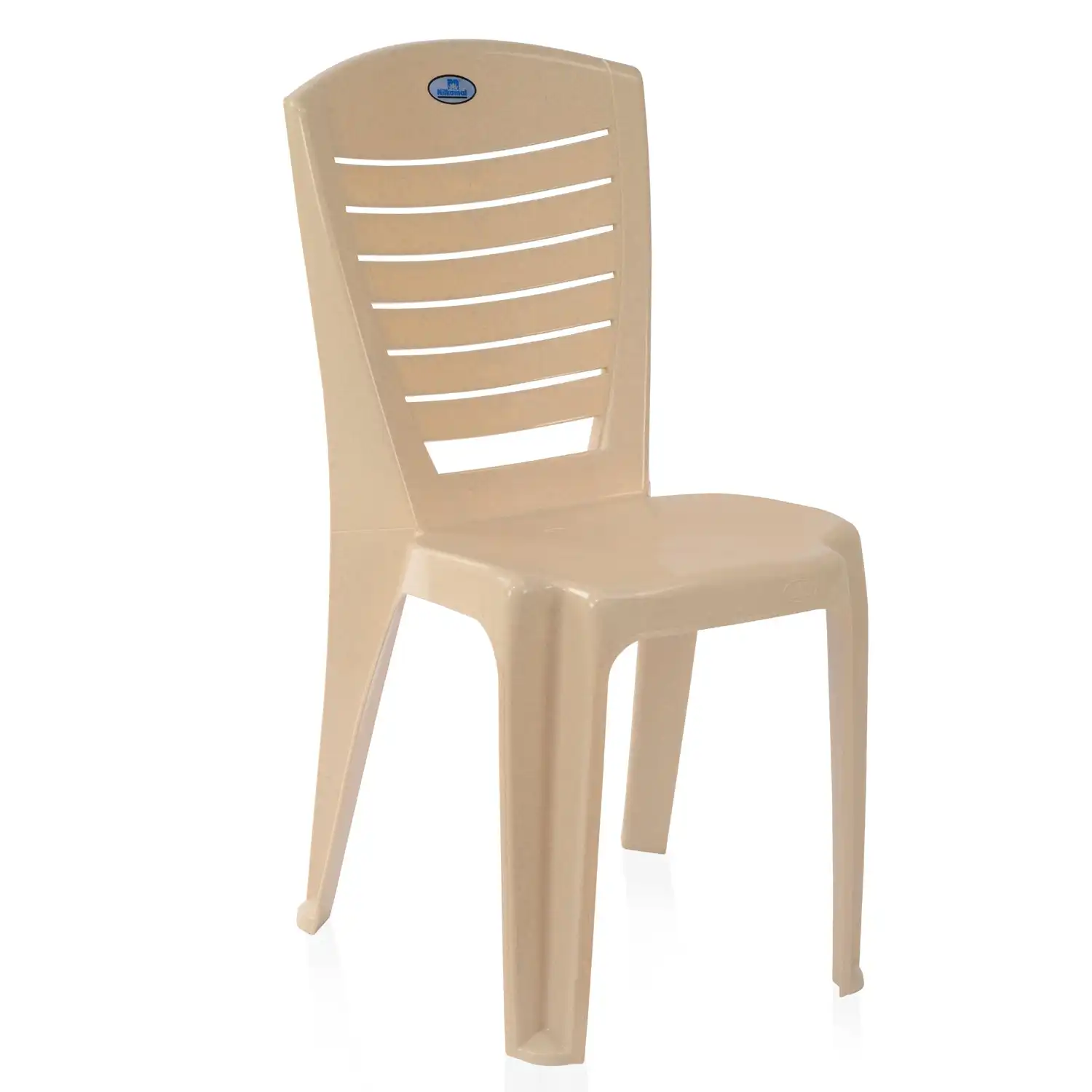 Nilkamal CHR4025 Plastic Armless Chair (Marble Beige) - Image 7