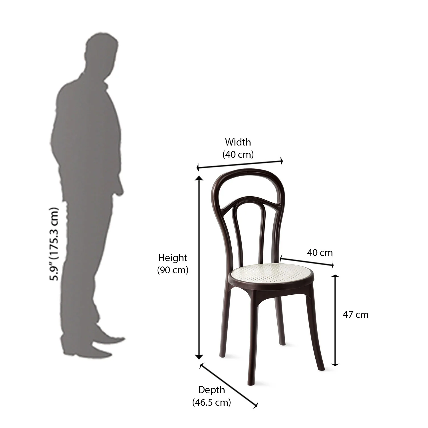 Nilkamal CHR 4040 without Cushion Armless Chair - Image 18