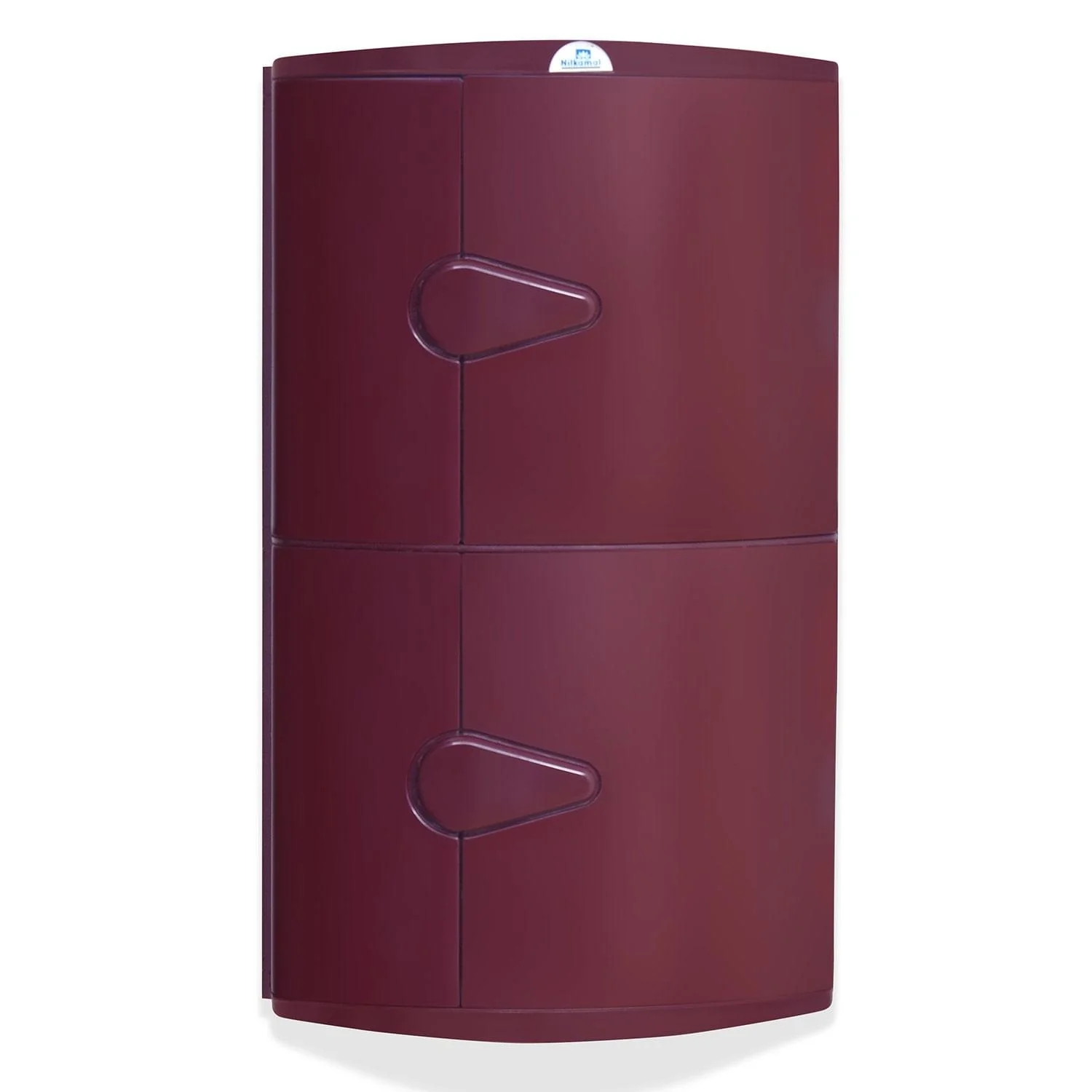 Nilkamal 2 Door Plastic Storage Corner Cabinet (Maroon) - Image 6