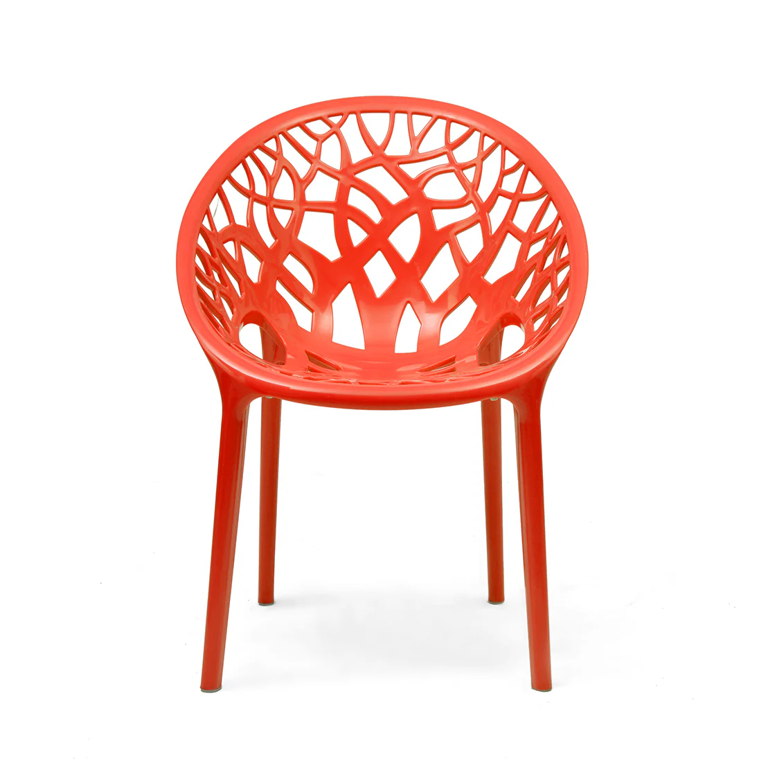 Nilkamal Crystal Polypropylene Premium Chair (Bright Red) - Image 6