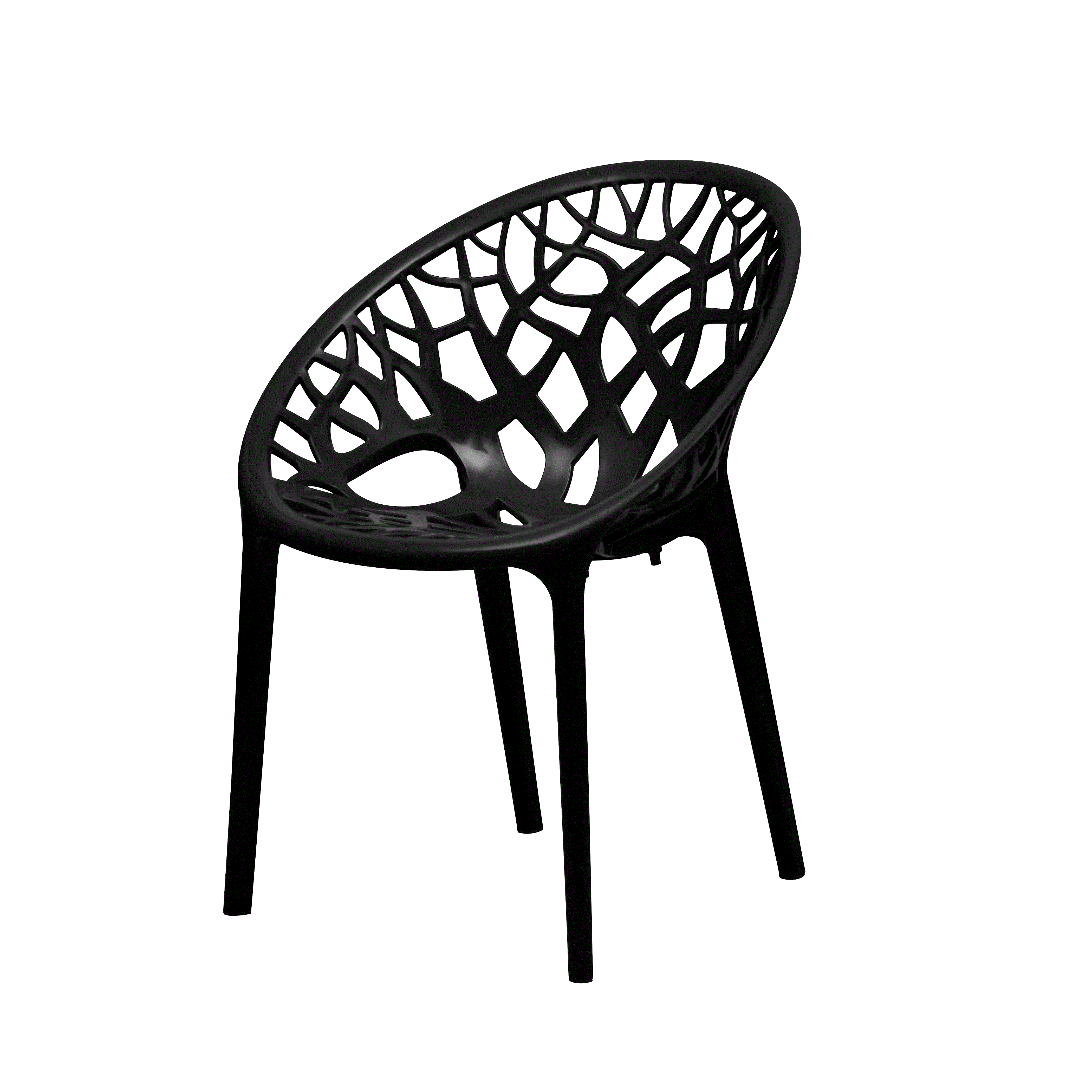 Nilkamal Crystal Polypropylene Premium Chair (Iron Black) - Image 4