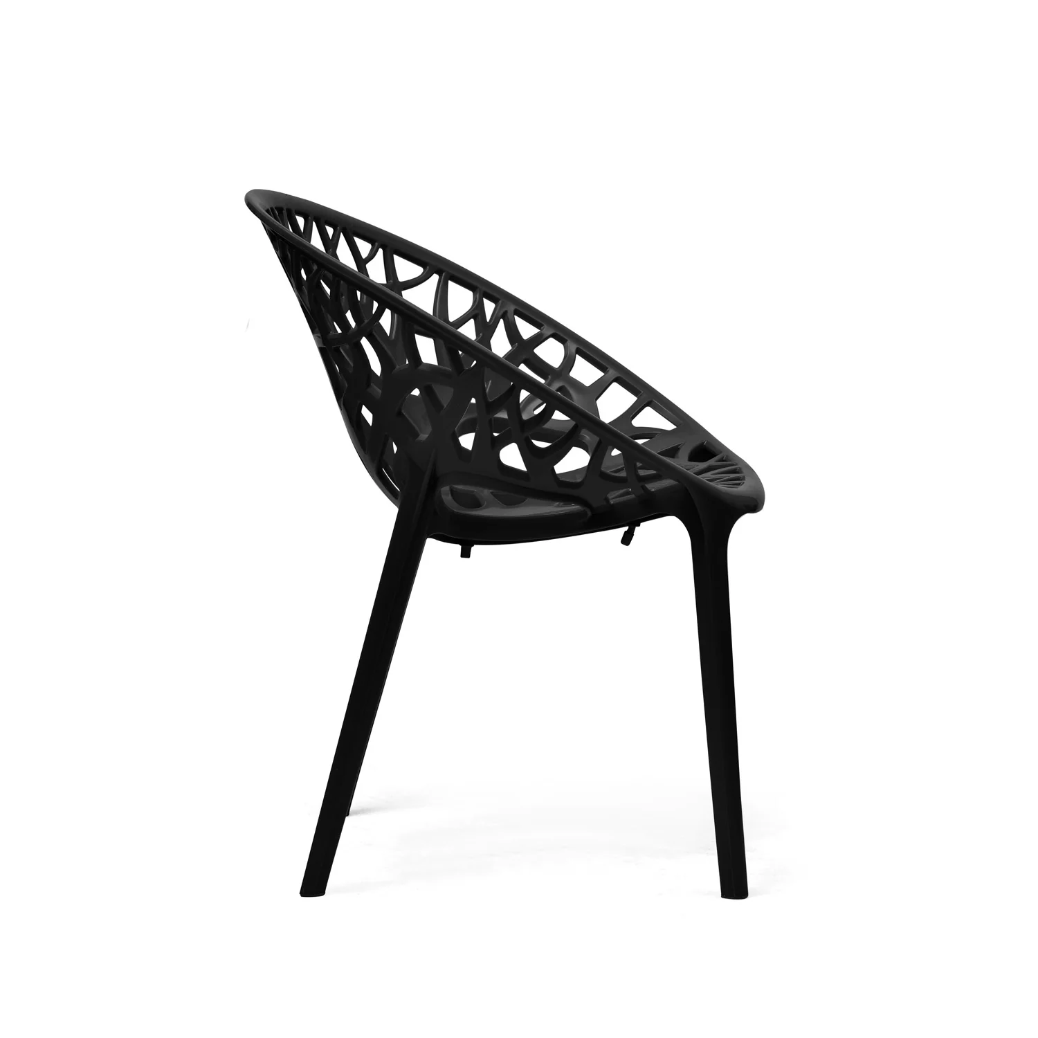 Nilkamal Crystal Polypropylene Premium Chair (Iron Black) - Image 6