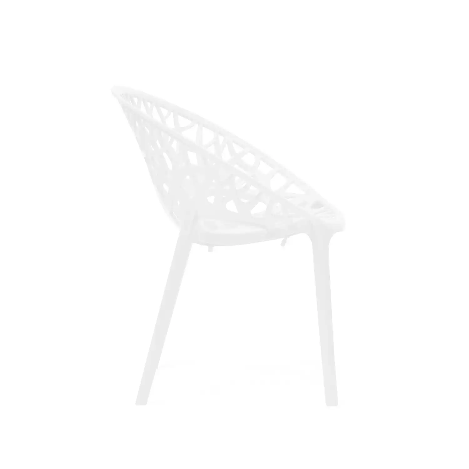 Nilkamal Crystal Polypropylene Premium Chair (Milky White) - Image 10