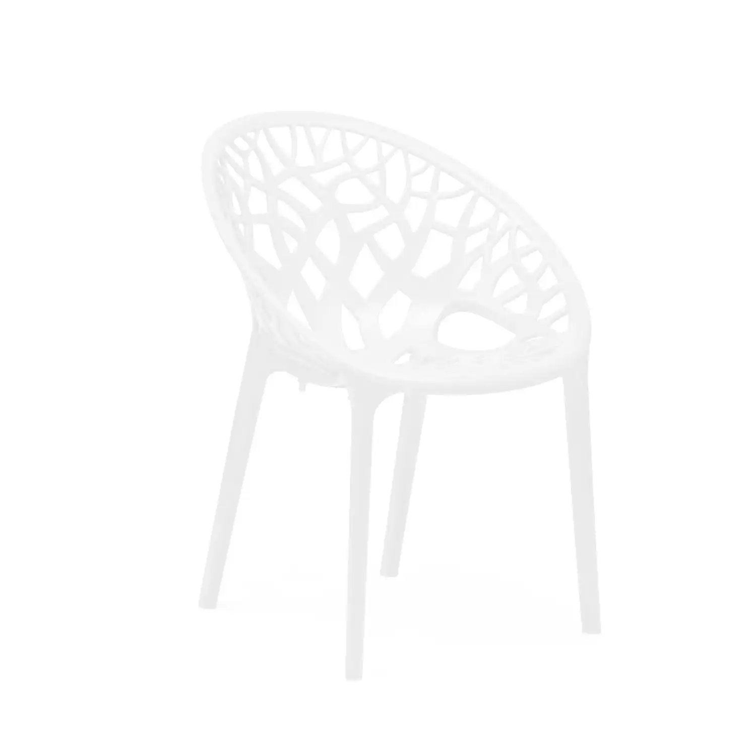 Nilkamal Crystal Polypropylene Premium Chair (Milky White) - Image 4