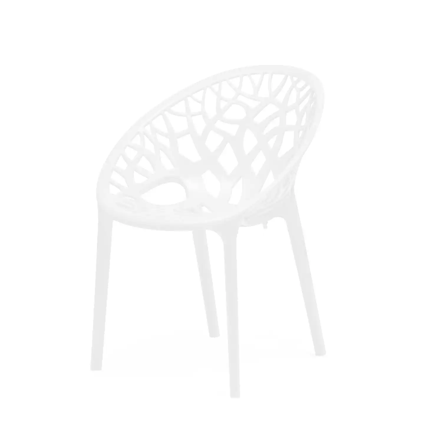 Nilkamal Crystal Polypropylene Premium Chair (Milky White) - Image 8