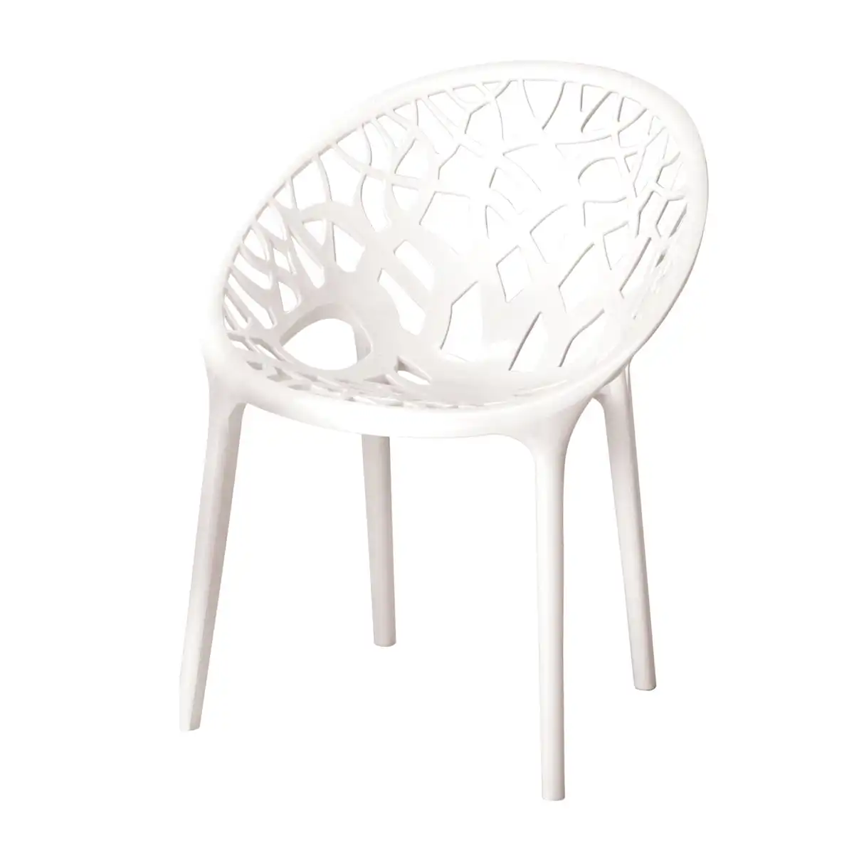 Nilkamal Crystal Polypropylene Premium Chair (Milky White) - Image 9
