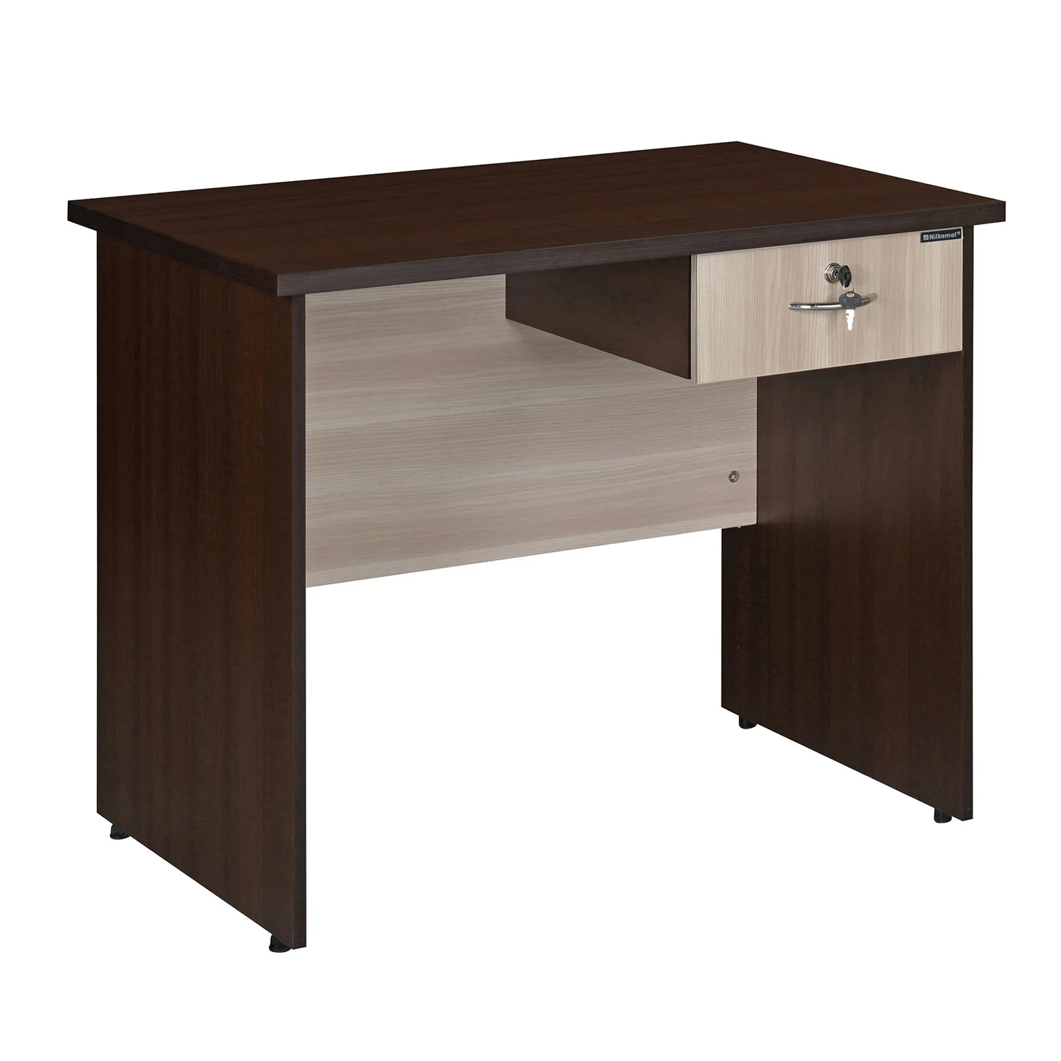 Nilkamal Enzo Office 3 ft Table (Brown & Cloud Ash) - Image 7