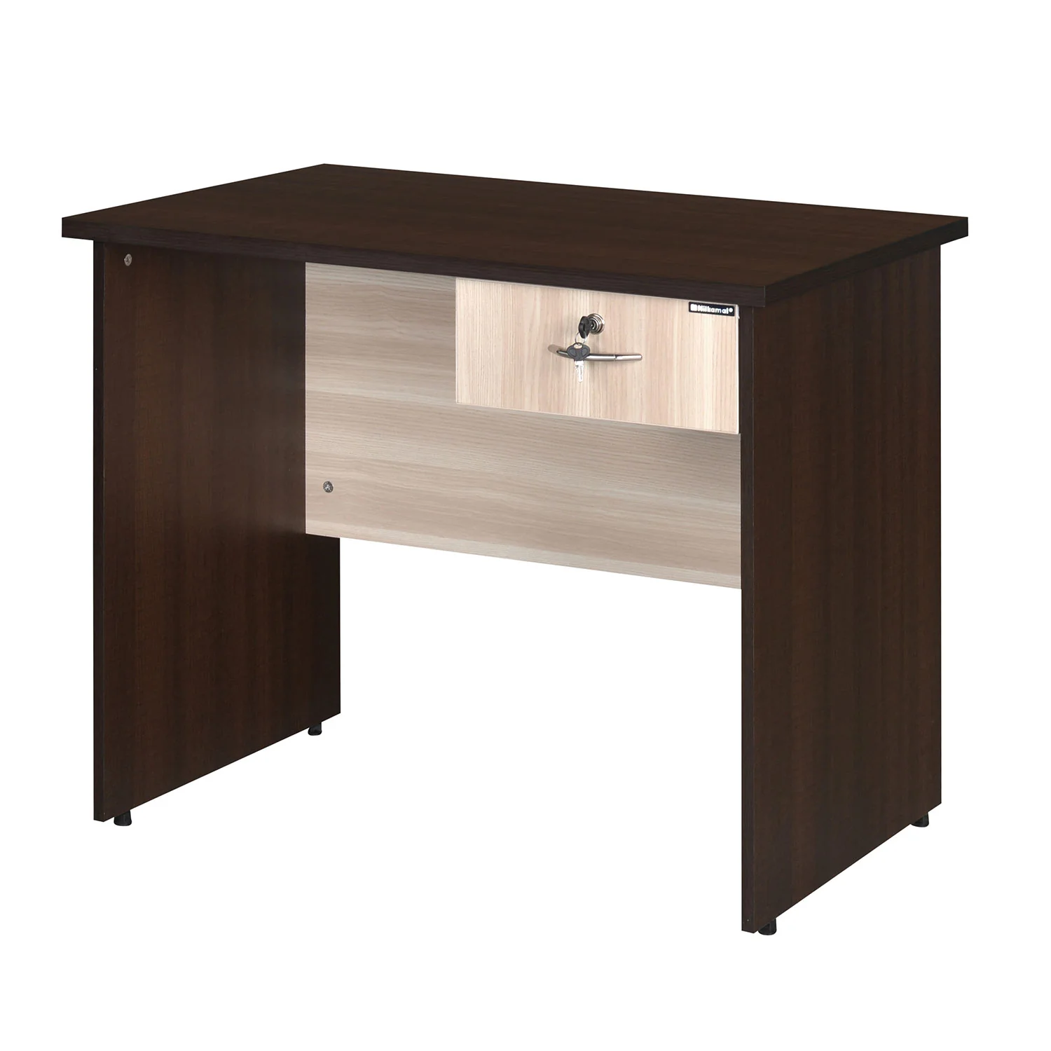 Nilkamal Enzo Office 3 ft Table (Brown & Cloud Ash) - Image 9