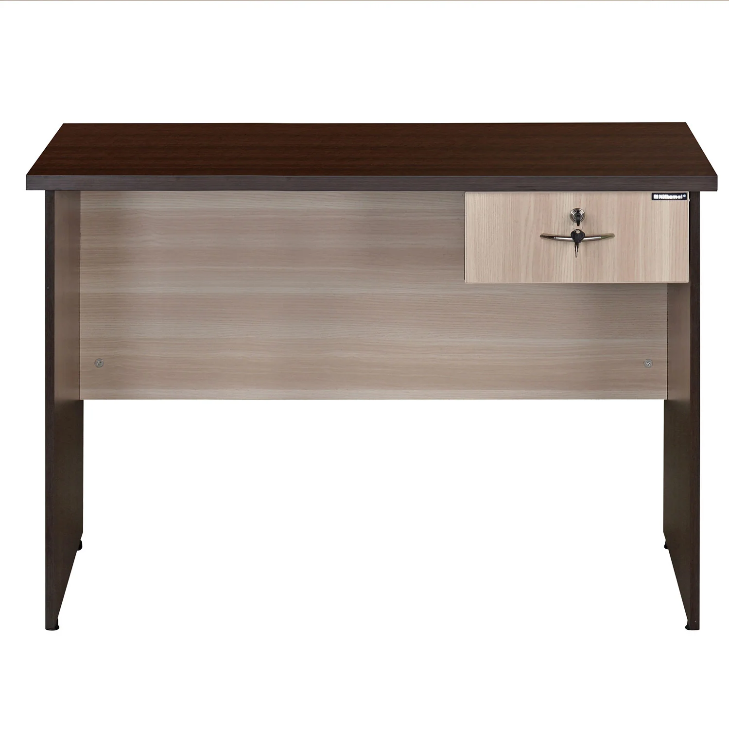 Nilkamal Enzo Office 4 ft Table (Brown & Cloud Ash) - Image 6