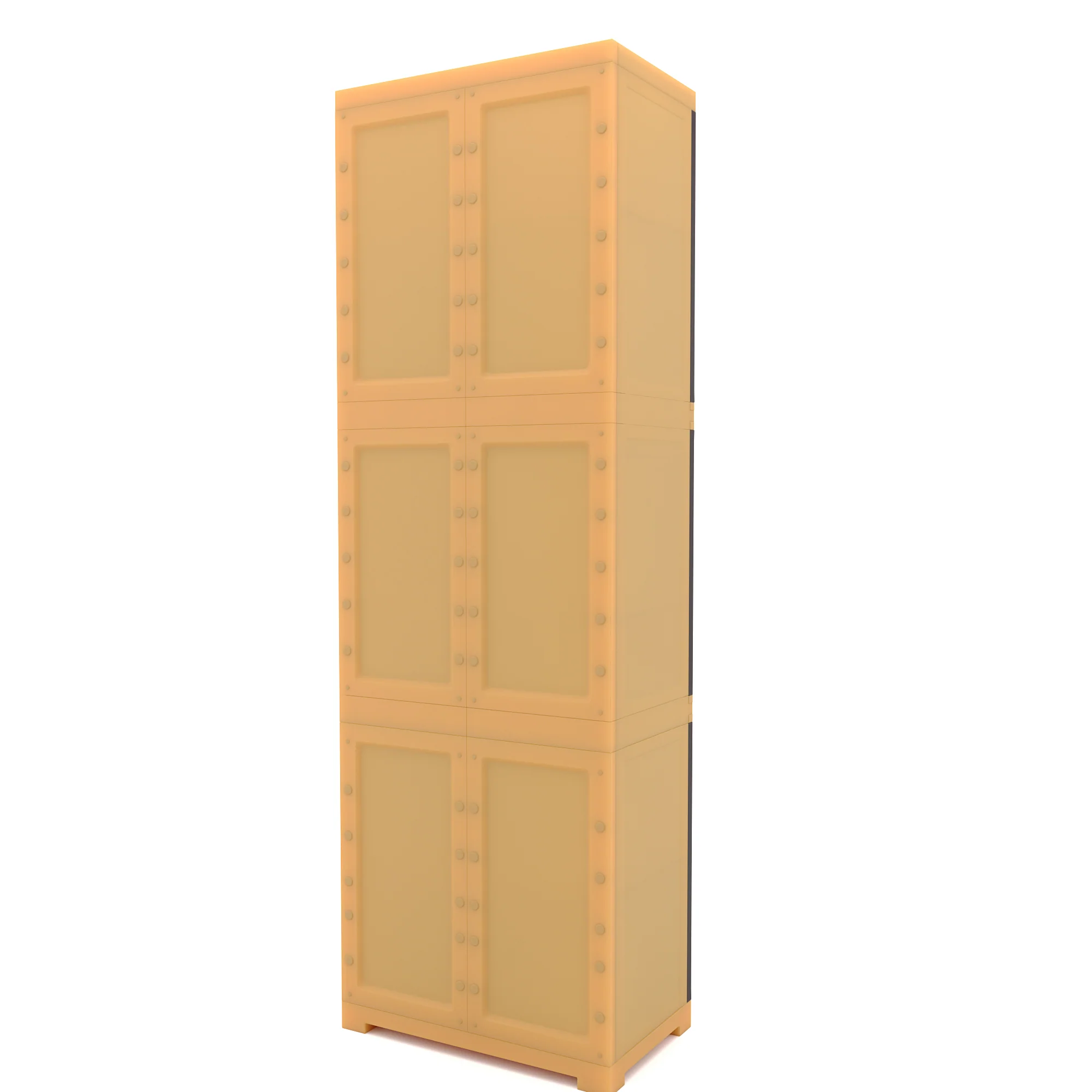 Nilkamal Freedom Mini Large (FML) Plastic Storage Cabinet (Weathered Brown / Biscuit) - Image 8