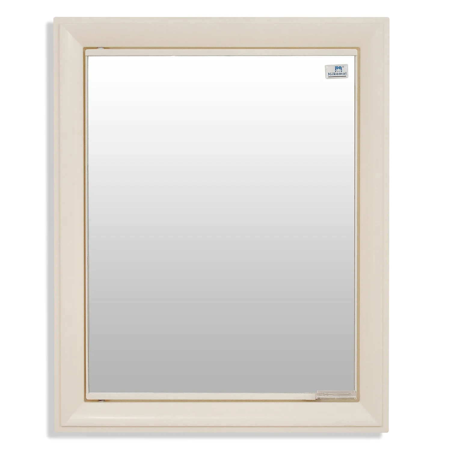 Nilkamal Gem Plastic Cabinet with Mirror (Ivory) - Image 3