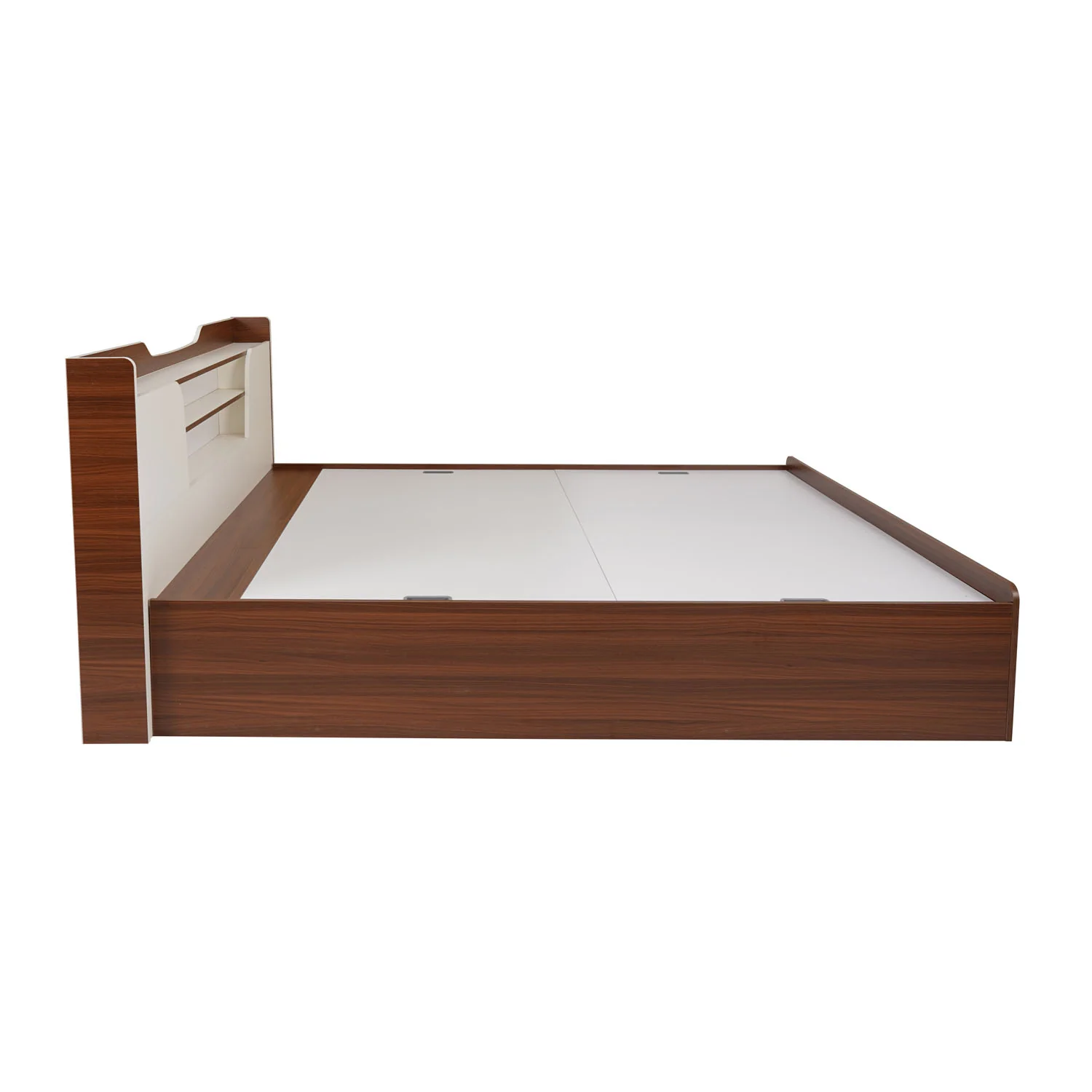 Nilkamal Hawk Calipso Queen Bed With Storage (Classic Plank Walnut/White) - Image 7