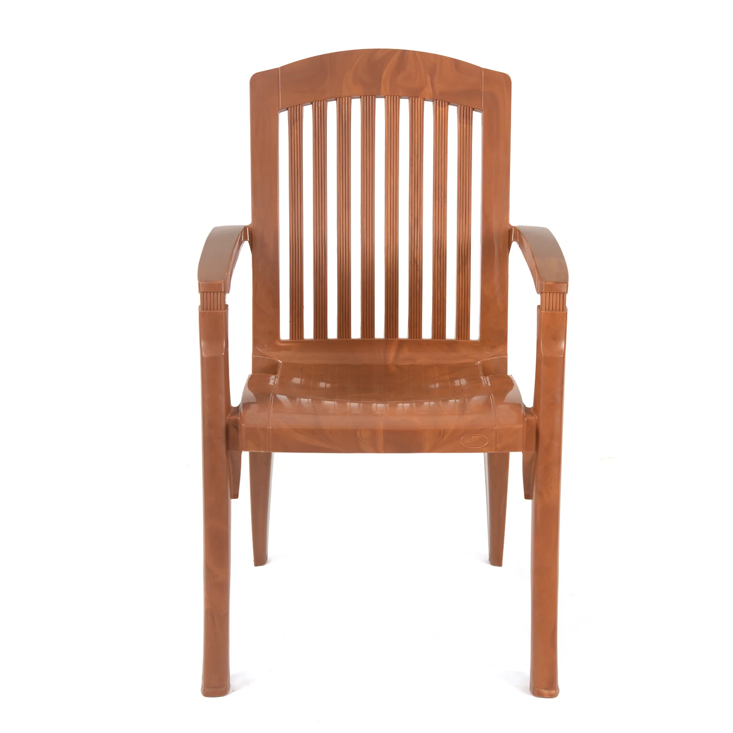 Nilkamal Heritage Plastic Arm Chair (Mango Wood) - Image 3