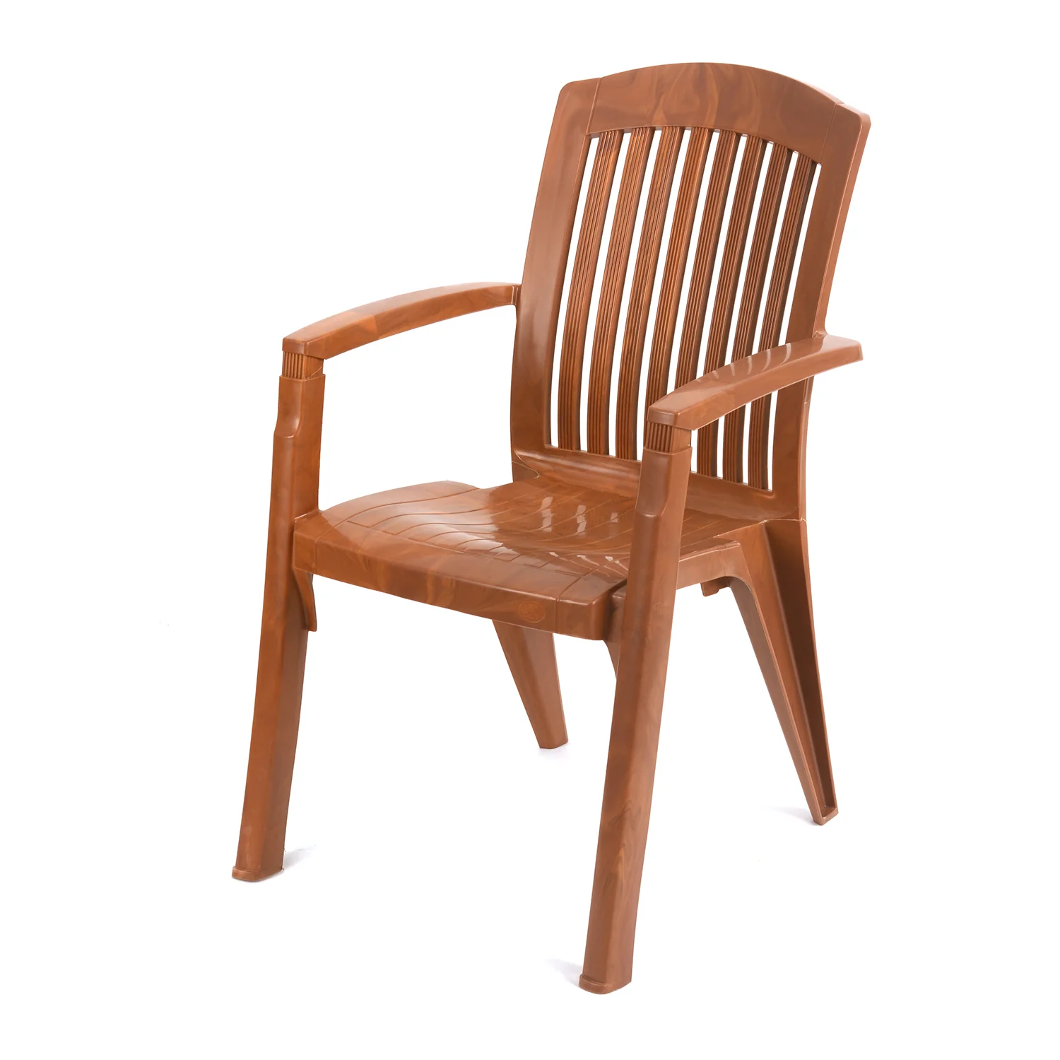 Nilkamal Heritage Plastic Arm Chair (Mango Wood) - Image 5