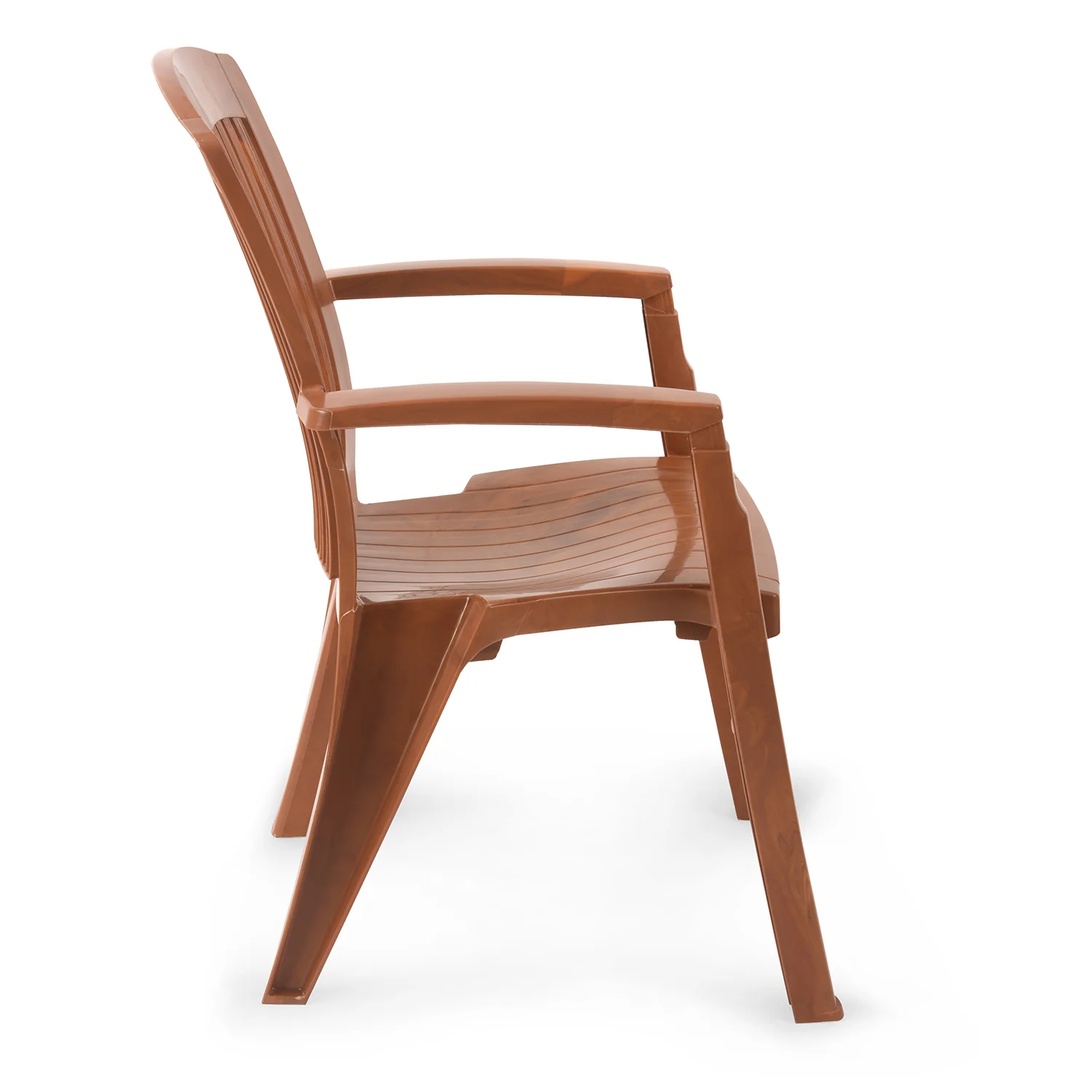 Nilkamal Heritage Plastic Arm Chair (Mango Wood) - Image 6
