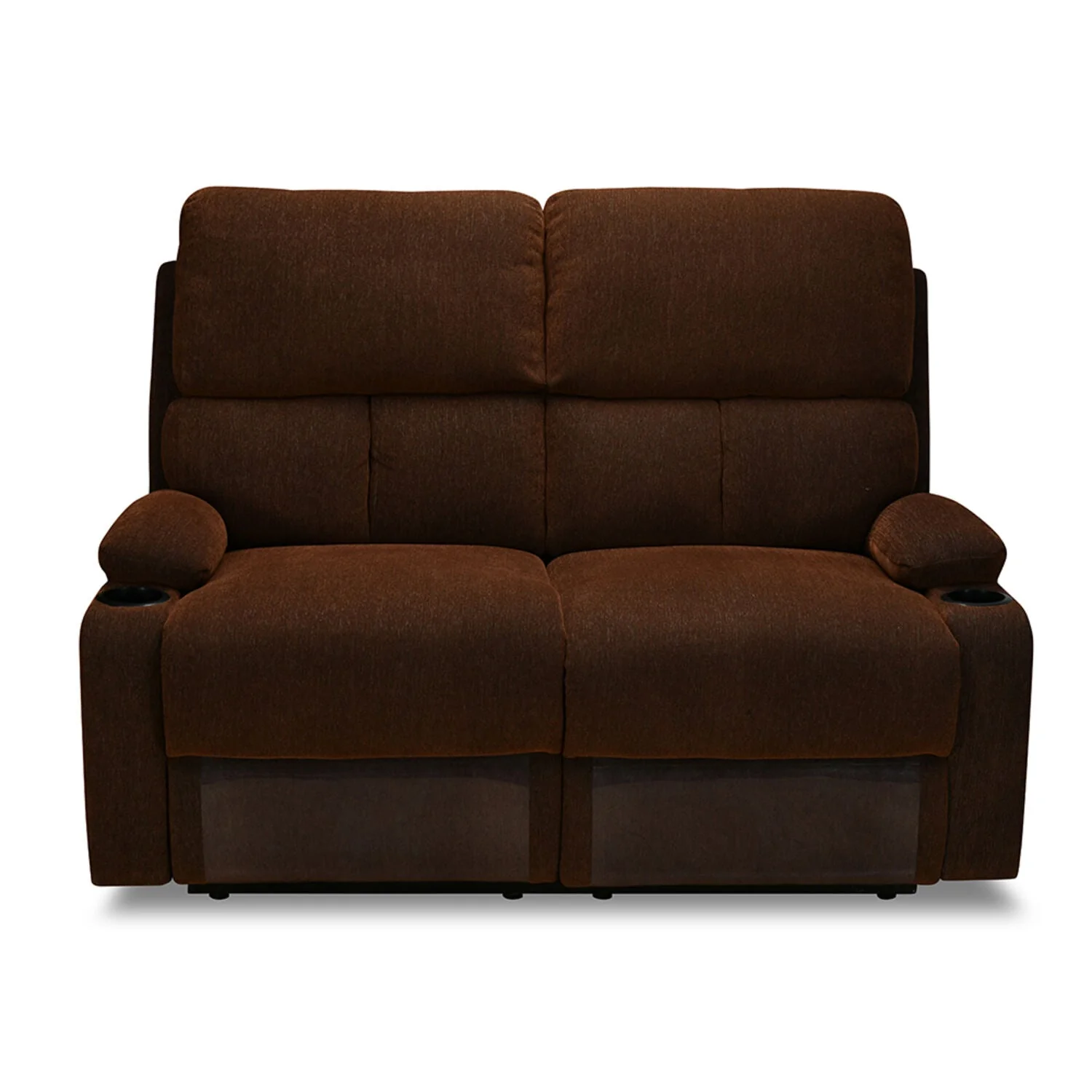 Nilkamal Matt 2 Seater Recliner Sofa with Cup Holder (Cocoa) - Image 5