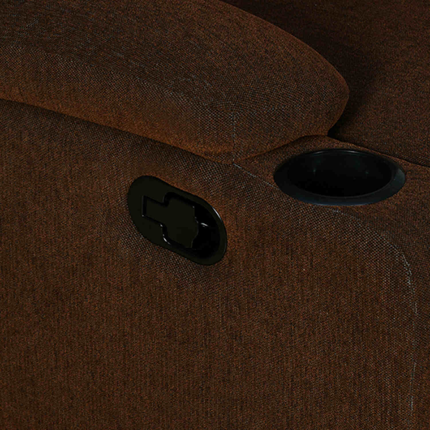 Nilkamal Matt 2 Seater Recliner Sofa with Cup Holder (Cocoa) - Image 9