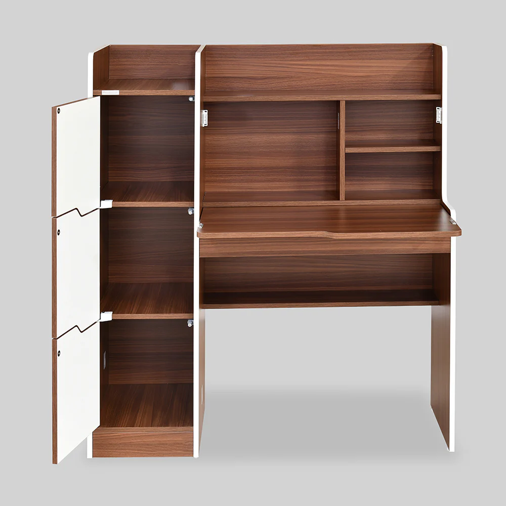 Nilkamal Neptune Neo Study Table (Walnut/White) - Image 3