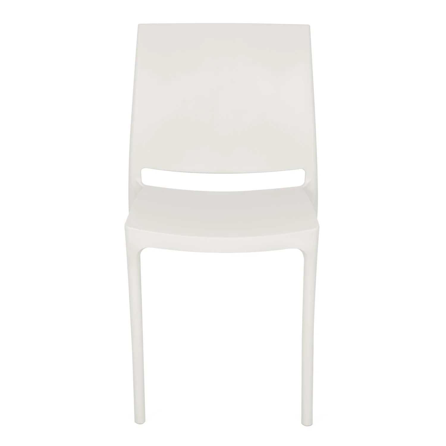 Nilkamal Novella 08 Plastic Armless Chair (Milky White) - Image 6