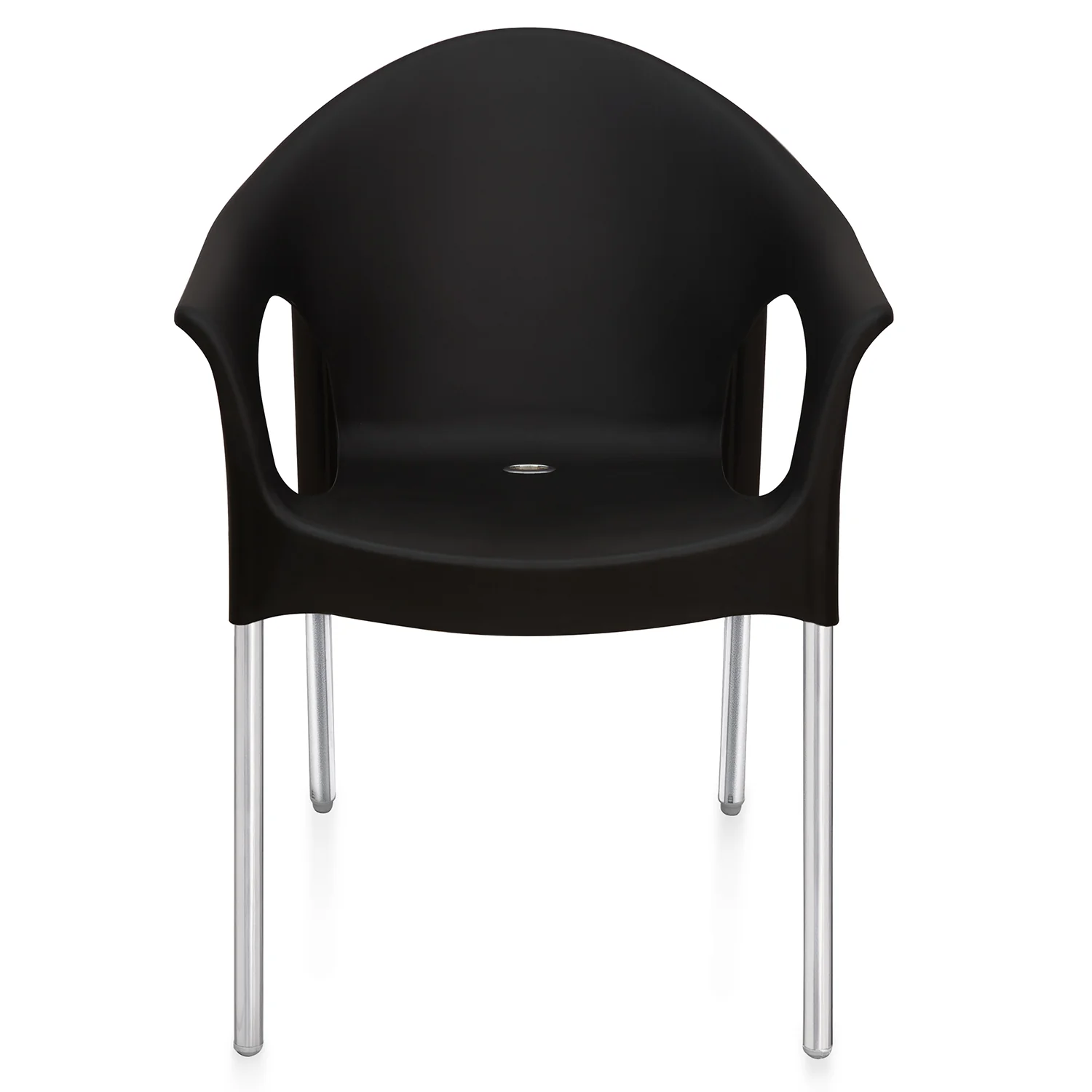 Nilkamal Novella 09 Plastic Arm Chair (Iron Black) - Image 6