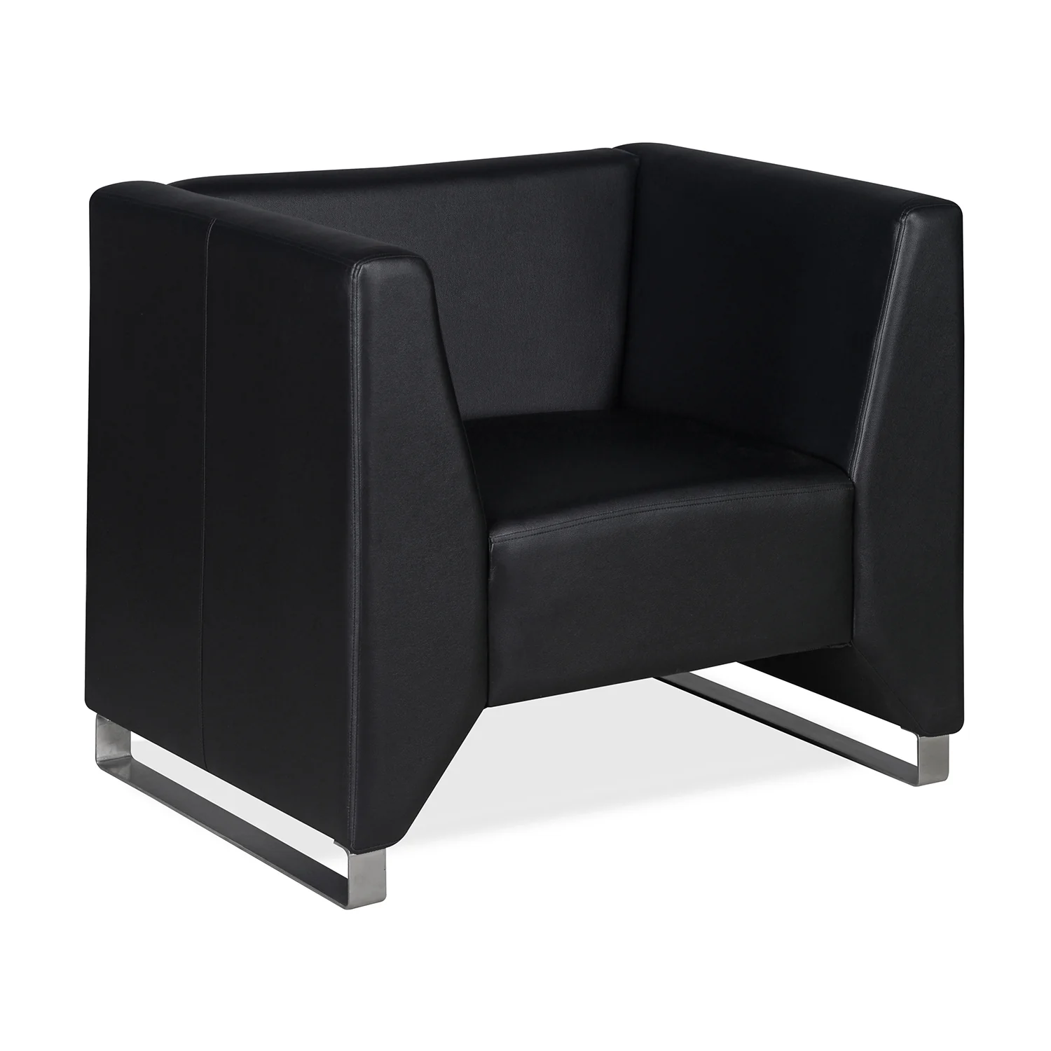 Nilkamal Reed 1 Seater Sofa (Black) - Image 3