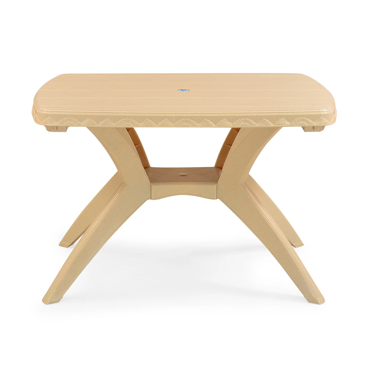 Nilkamal Shahenshah Kross legged Table (Marble Beige) - Image 4