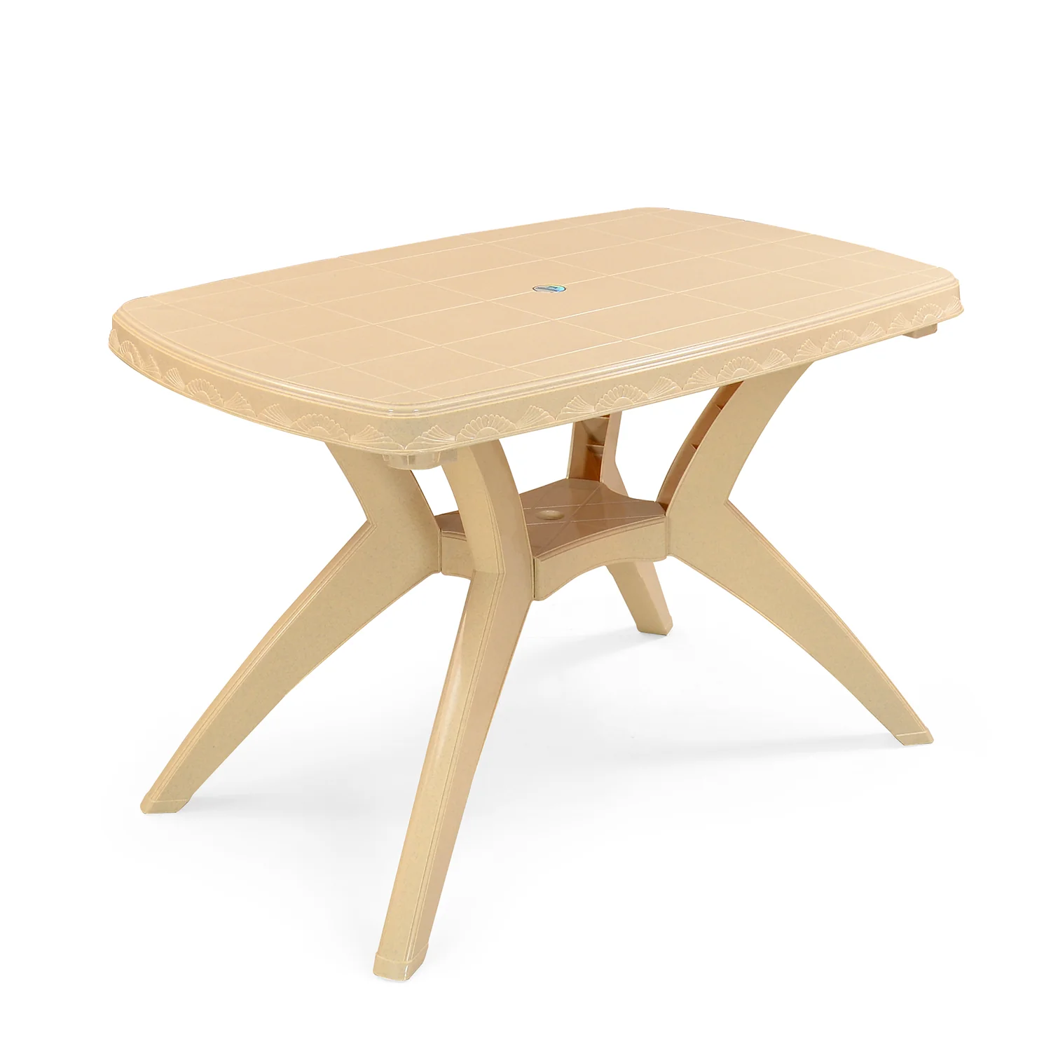 Nilkamal Shahenshah Kross legged Table (Marble Beige) - Image 6