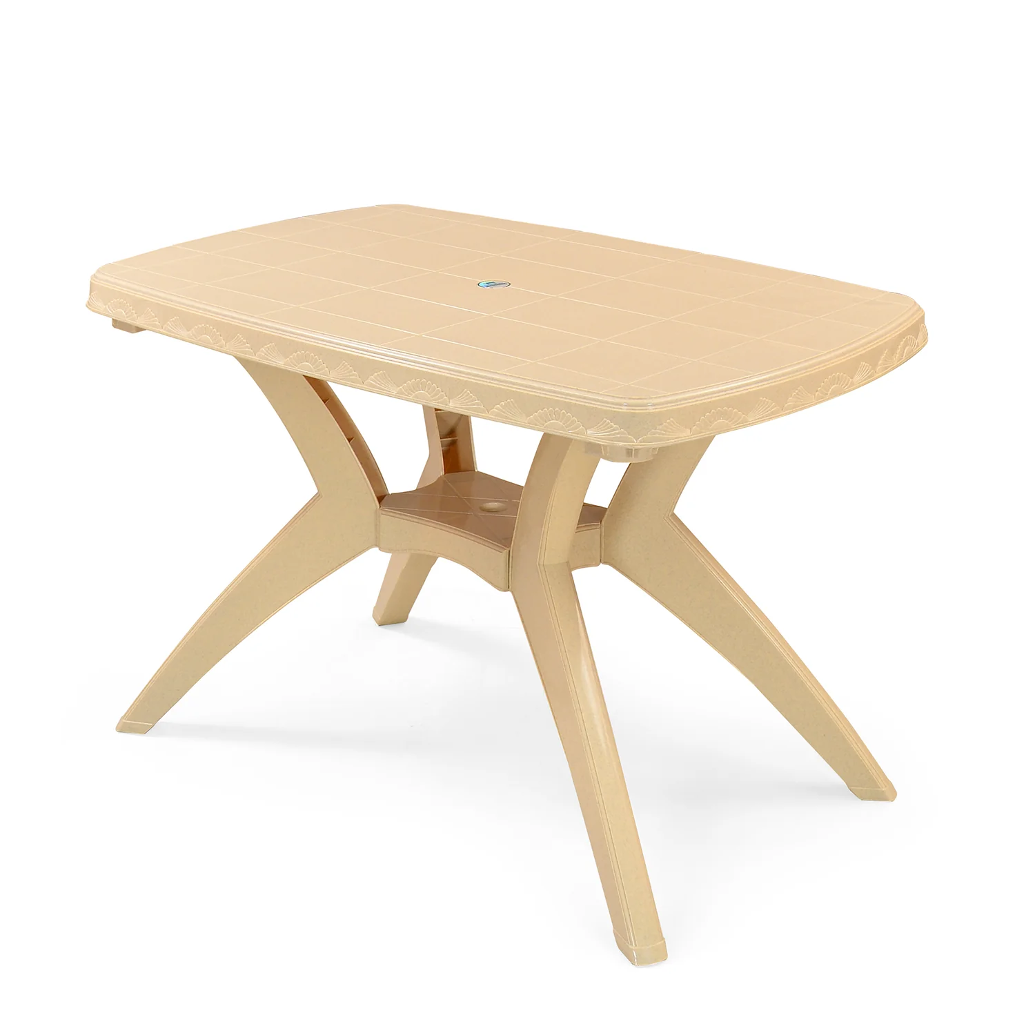 Nilkamal Shahenshah Kross legged Table (Marble Beige) - Image 7