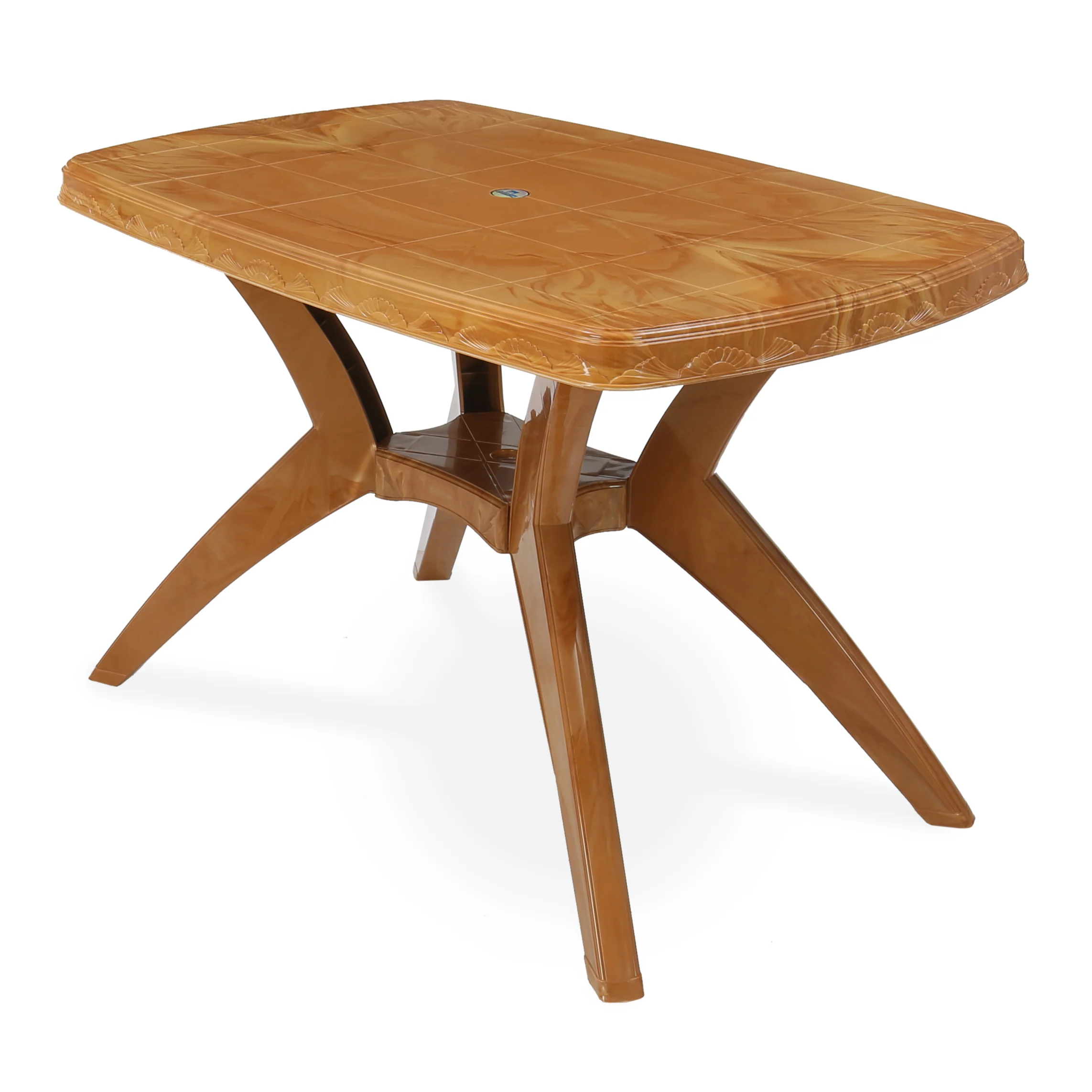 Nilkamal Shahenshah Kross Legged Table (Pear Wood) - Image 3