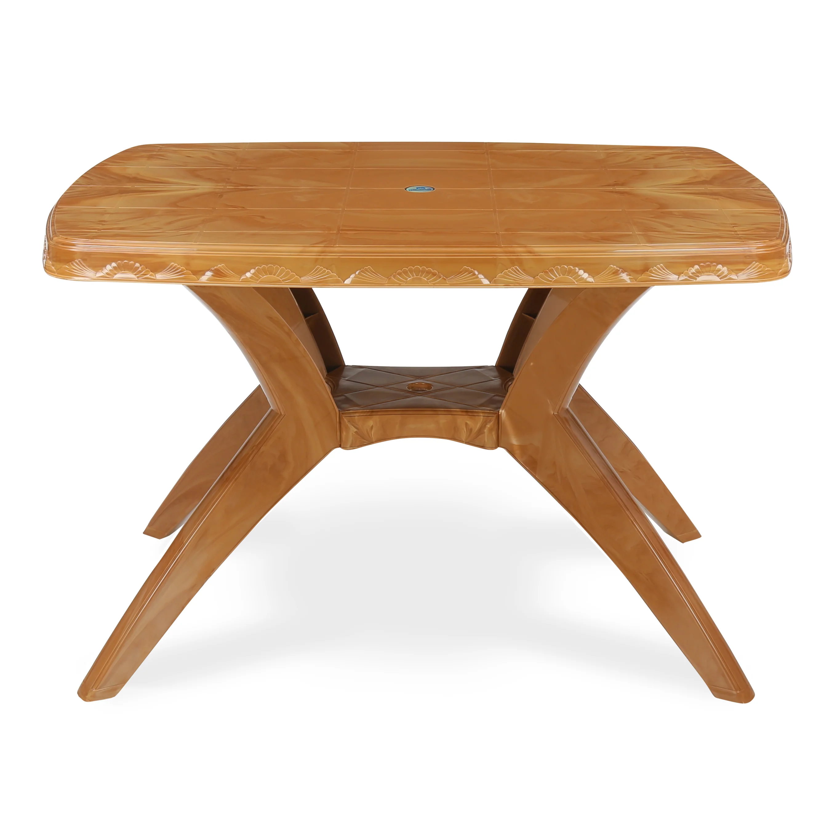 Nilkamal Shahenshah Kross Legged Table (Pear Wood) - Image 4