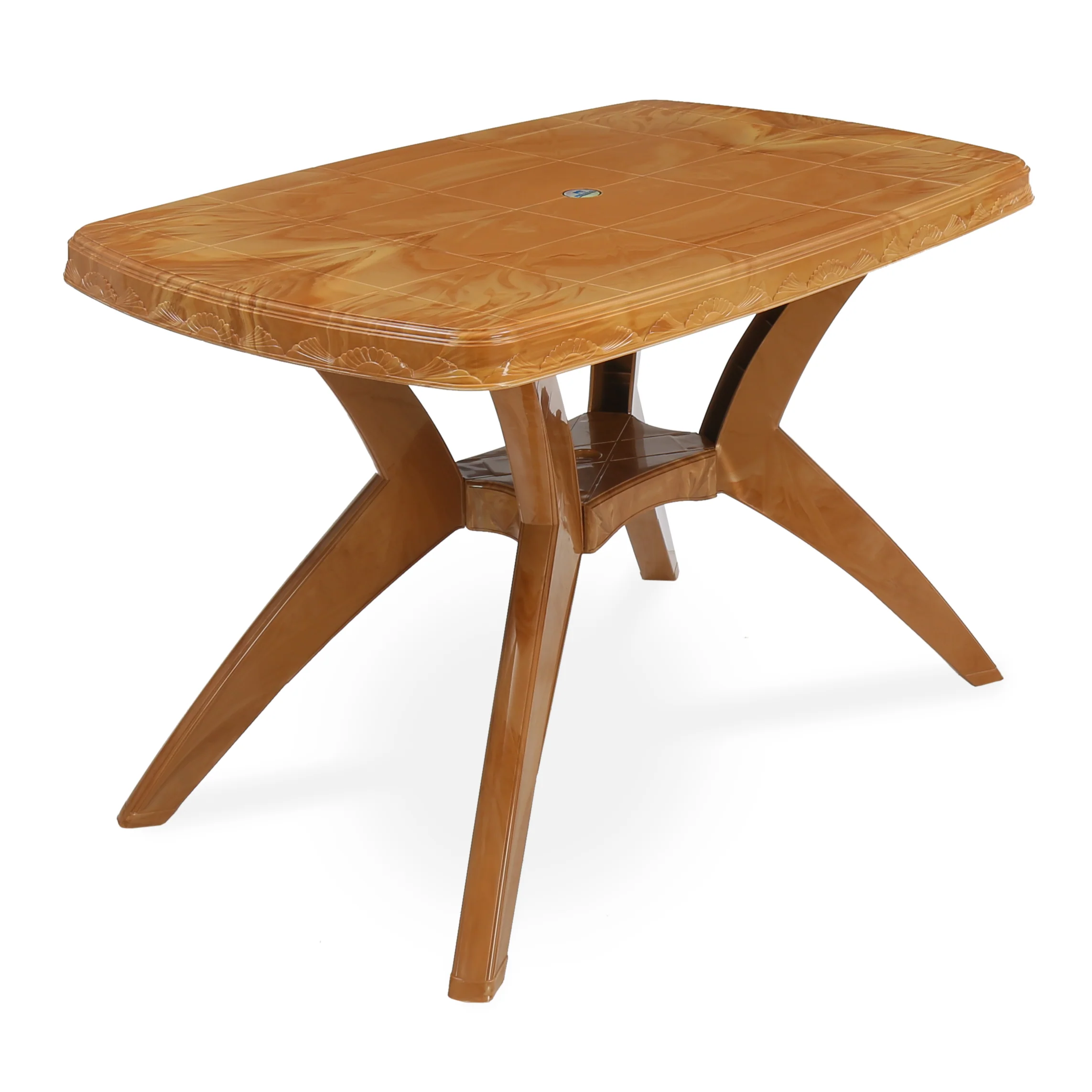Nilkamal Shahenshah Kross Legged Table (Pear Wood) - Image 7