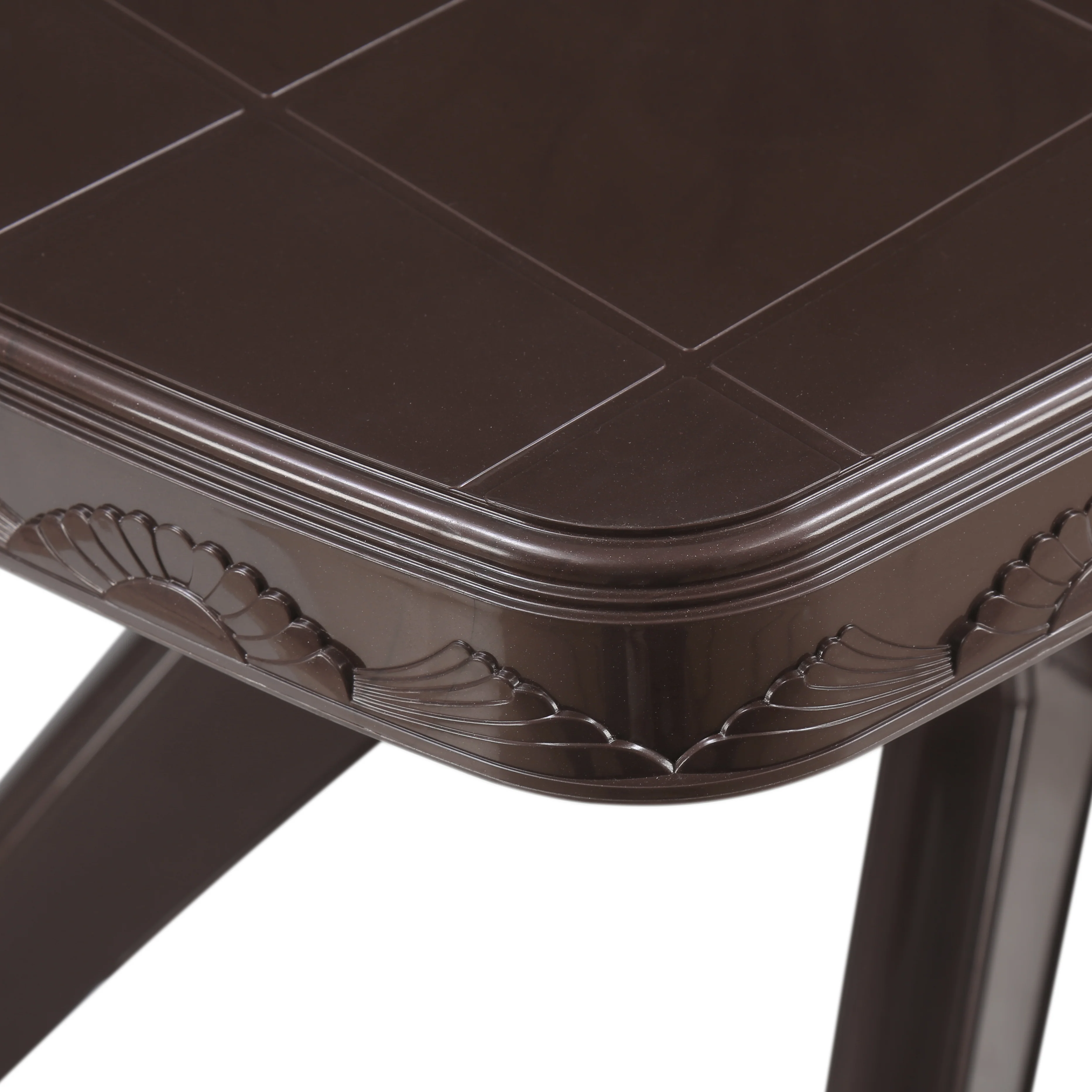Nilkamal Shahenshah Kross legged Table (Weather Brown) - Image 4
