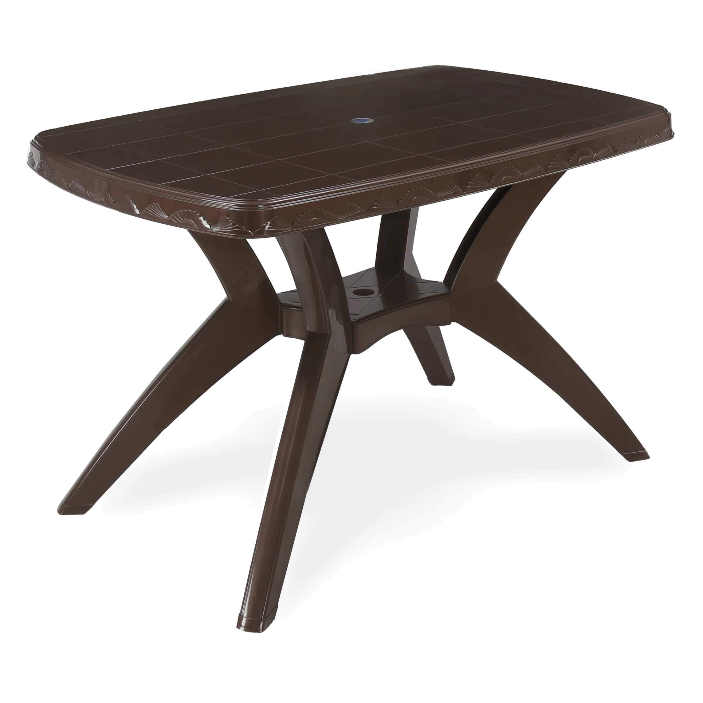Nilkamal Shahenshah Kross legged Table (Weather Brown) - Image 6