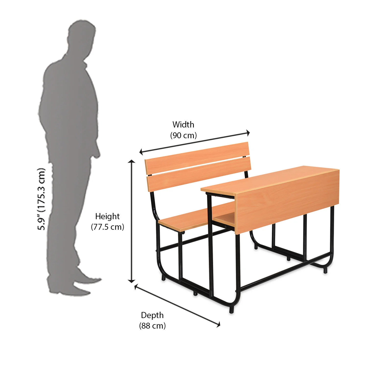 Nilkamal Star SD 102 Bench Cum Desk - Image 8