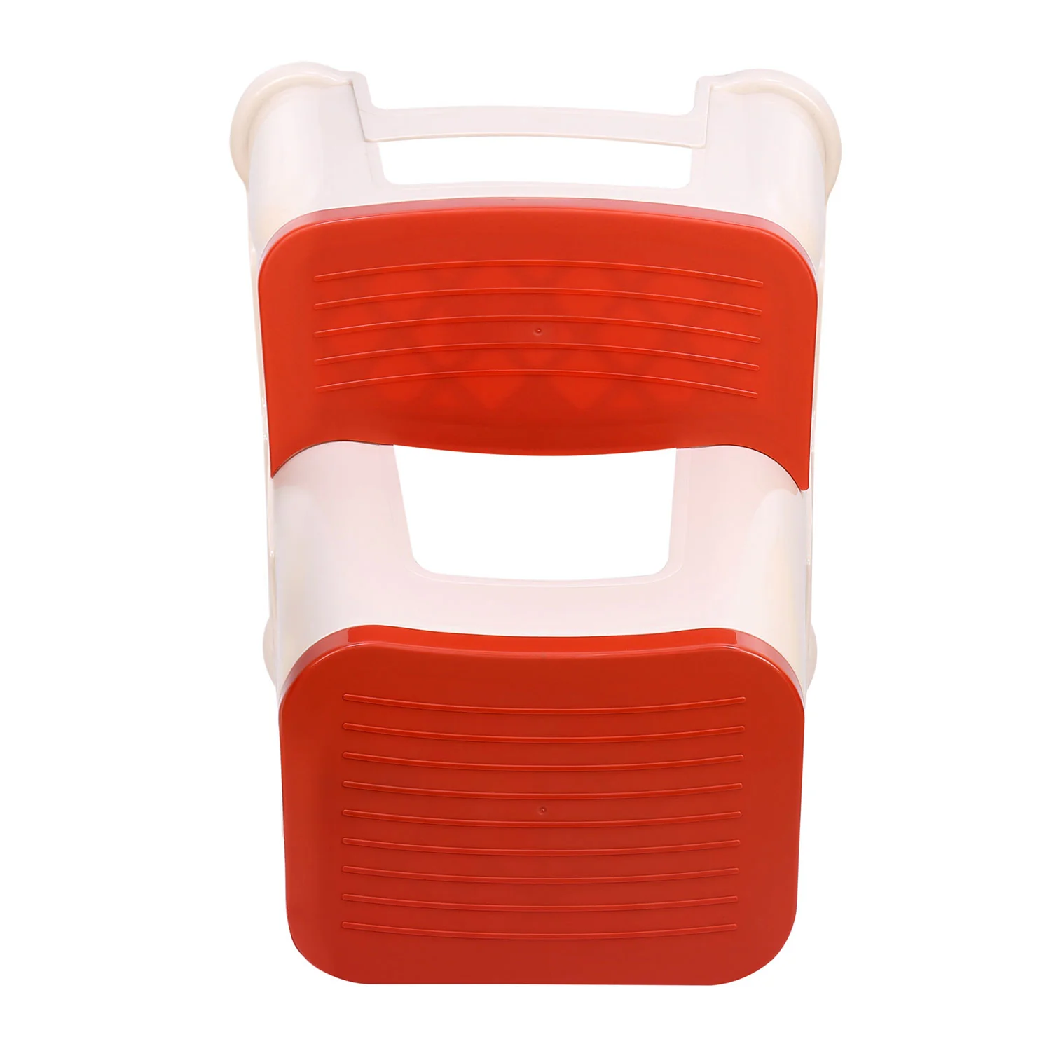 Nilkamal Step Stool 31 (Basket Beach /  Coral Red) - Image 8