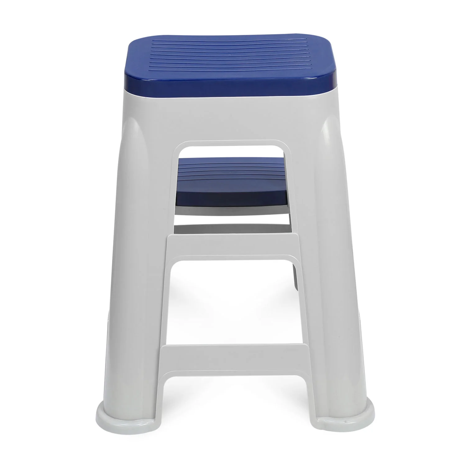 Nilkamal Step Stool 31 (Silk Grey /  Cobalt Blue) - Image 7