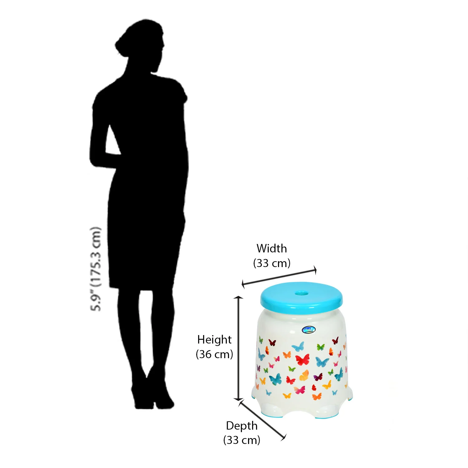 Nilkamal STL27F Plastic Stool - Image 5