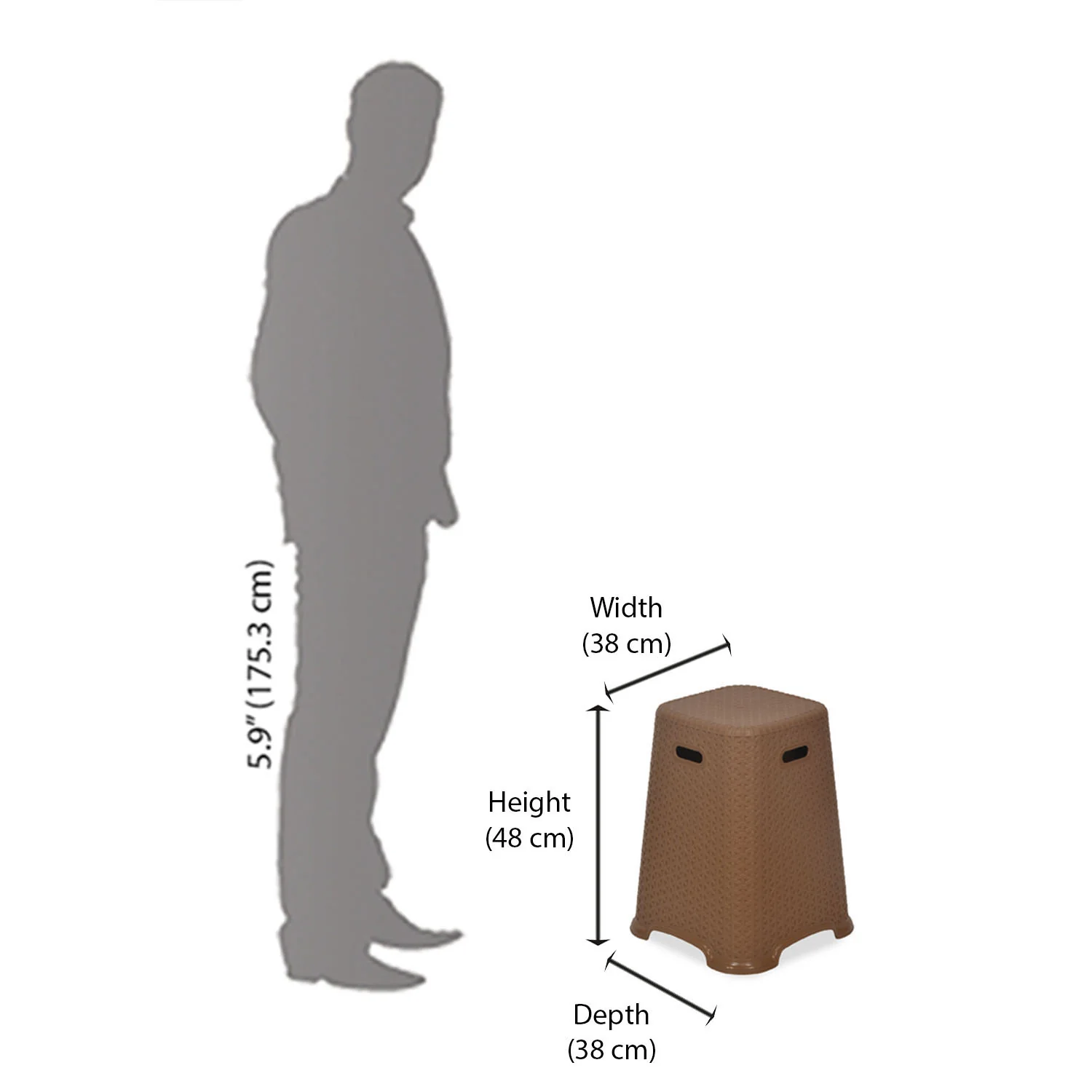 Nilkamal STOOL 29 Plastic Stool - Image 21