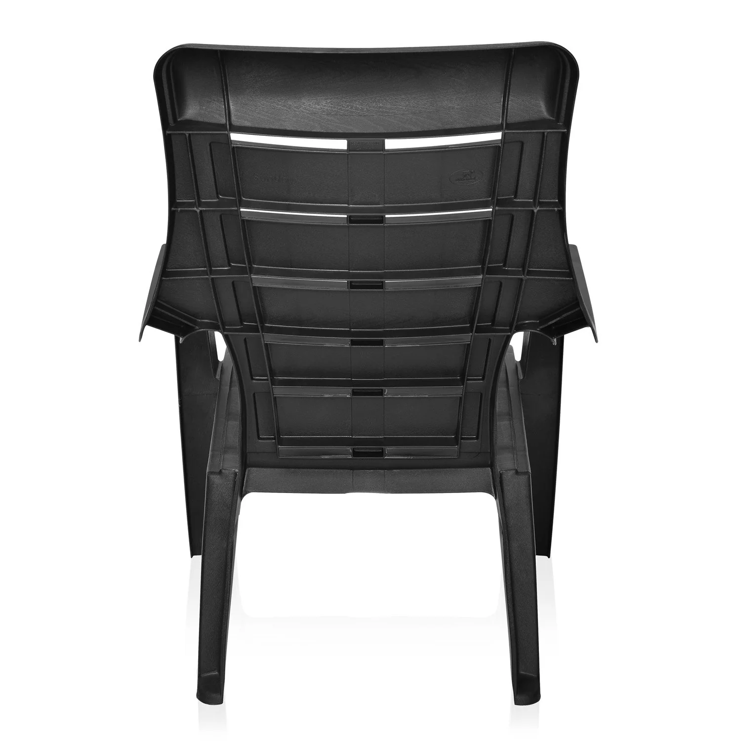 Nilkamal Sunday Plastic Arm Chair (Iron Black) - Image 9