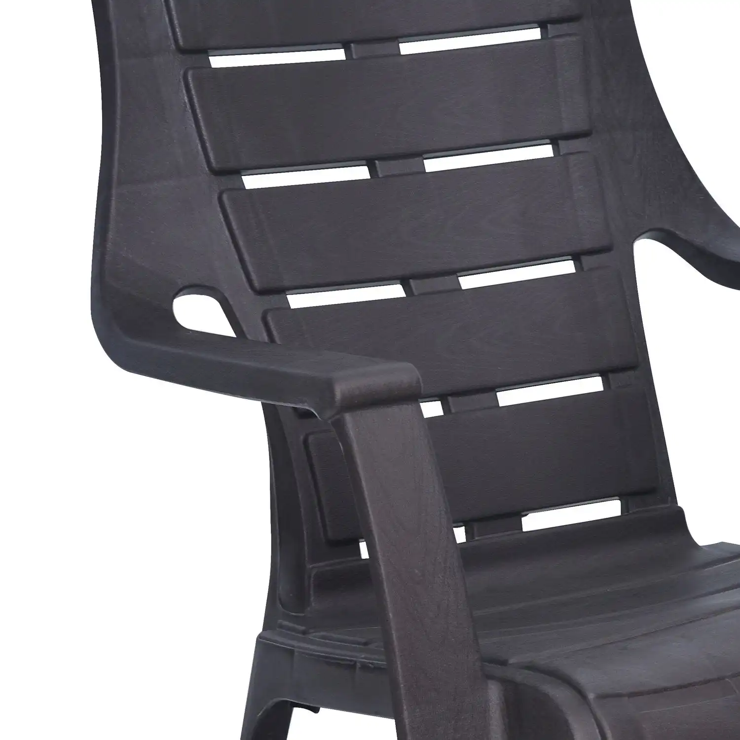 Nilkamal Sunday Plastic Arm Chair (Weather Brown) - Image 9
