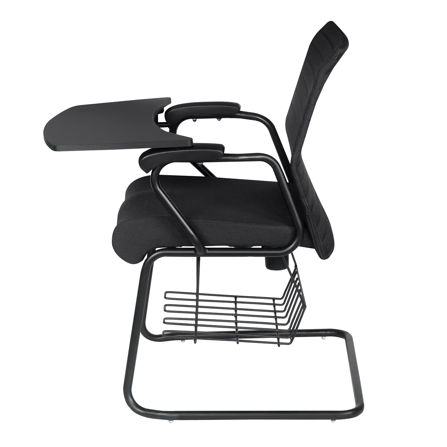 Nilkamal Thames Training Fabric Chair with Writing Shelf (Black) - Image 10