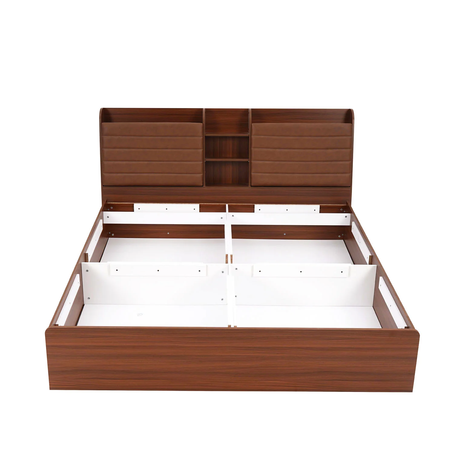 Nilkamal Tokyo Calipso King Bed With Storage (Classic Plank Walnut) - Image 3