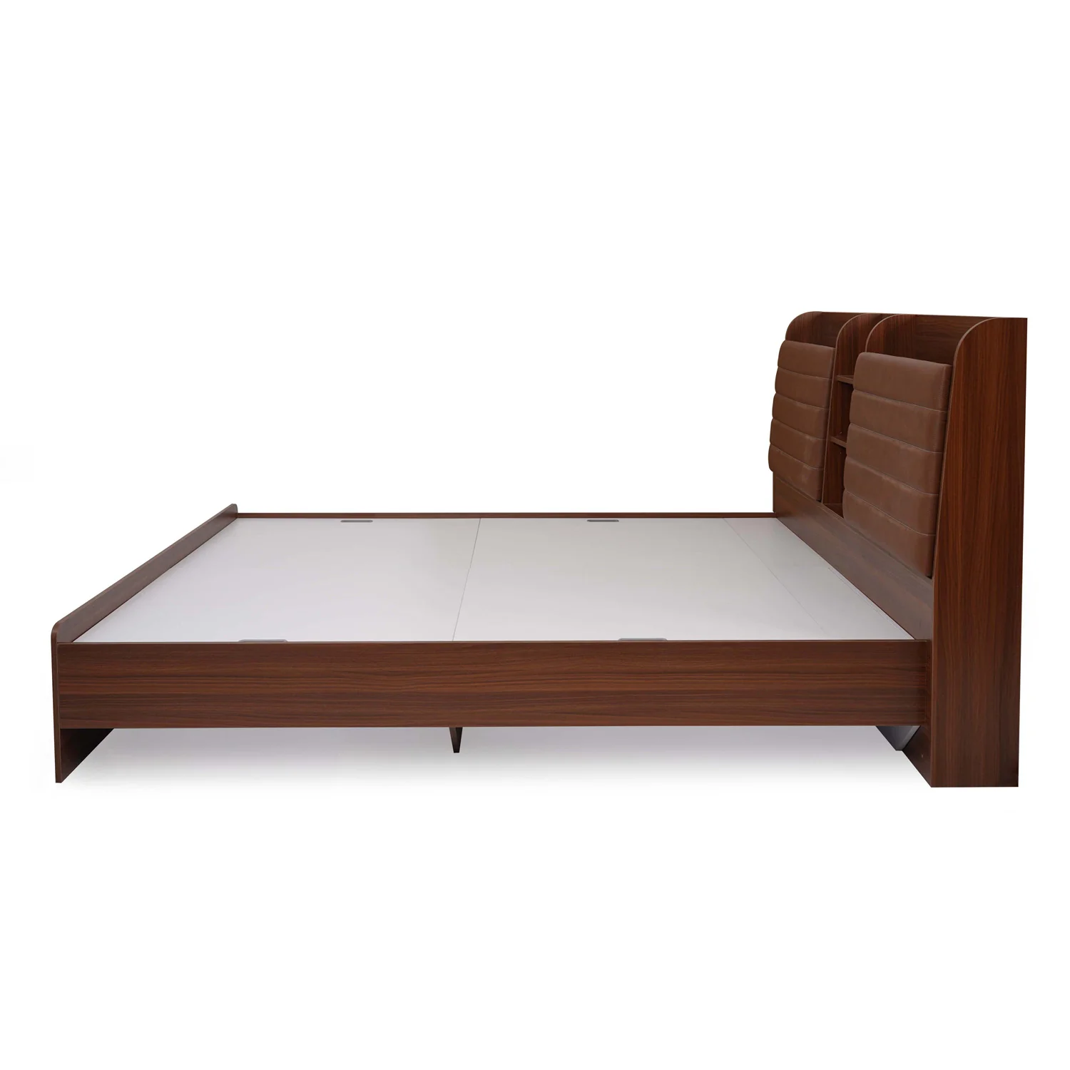 Nilkamal Tokyo Calipso King Bed Without Storage (Classic Plank Walnut) - Image 6