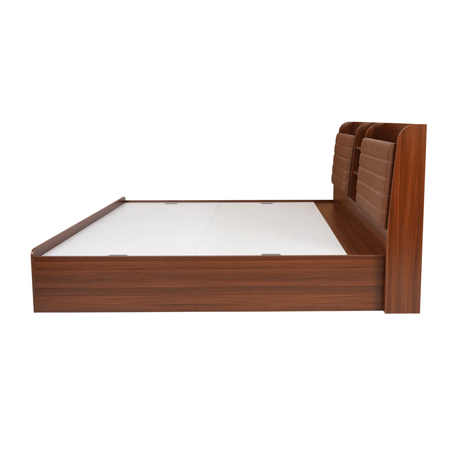 Nilkamal Tokyo Calipso Queen Bed With Storage (Classic Plank Walnut) - Image 7