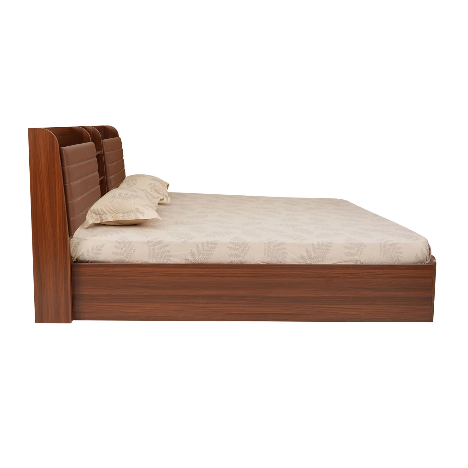 Nilkamal Tokyo Calipso Queen Bed With Storage (Classic Plank Walnut) - Image 9