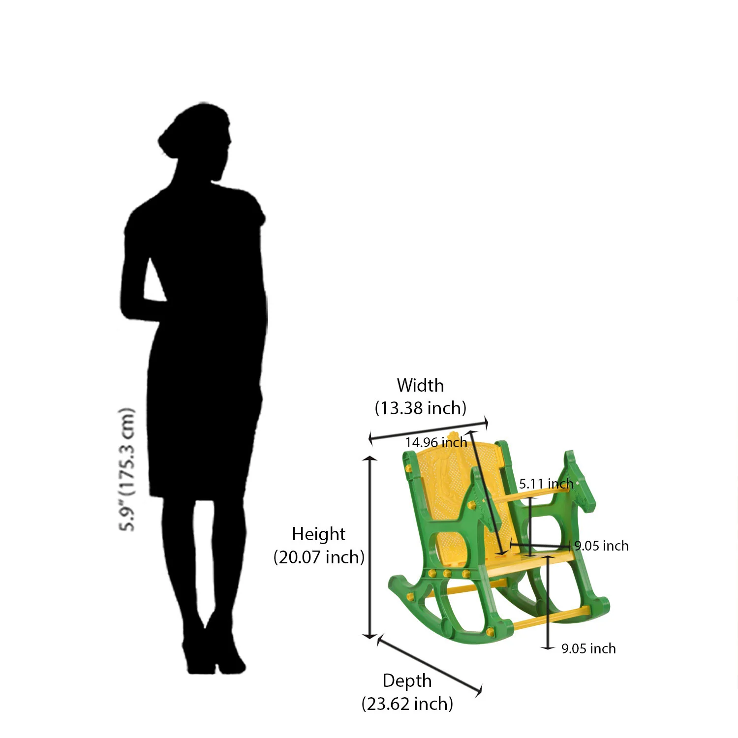 Nilkamal Toy Jungle Plastic Baby Arm Chair - Image 14