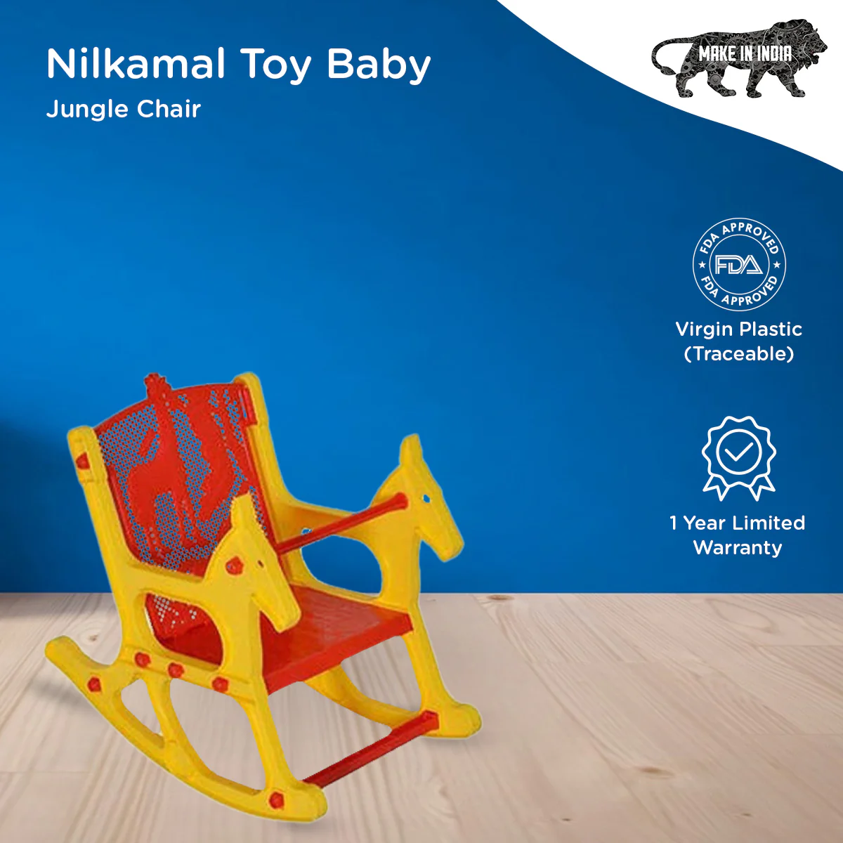 Nilkamal Toy Jungle Plastic Baby Arm Chair - Image 3