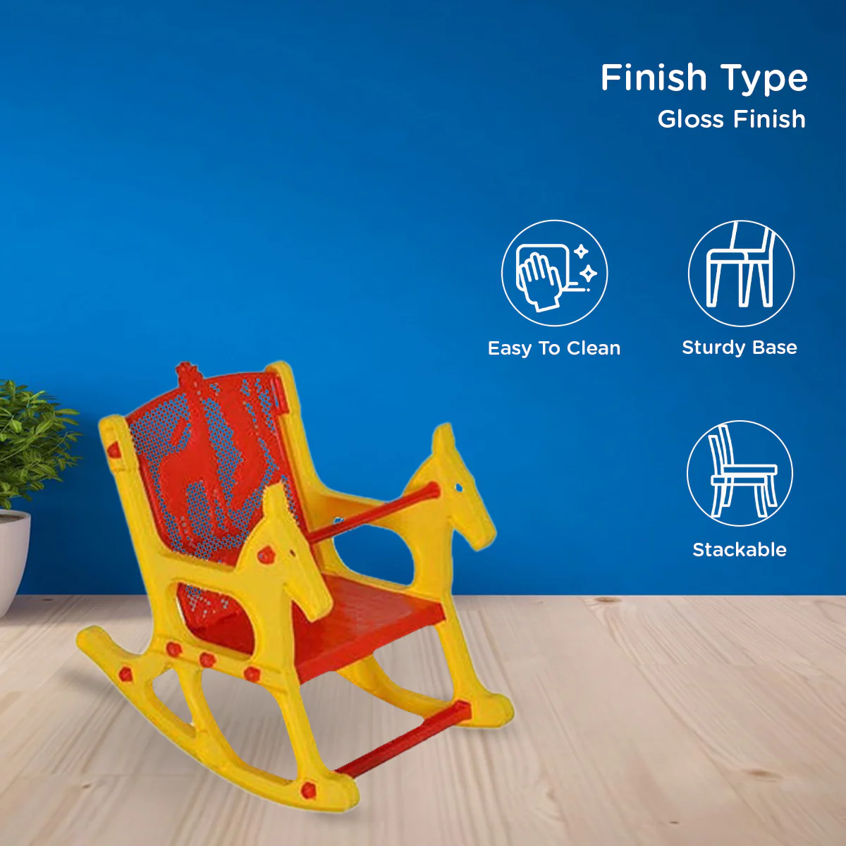 Nilkamal Toy Jungle Plastic Baby Arm Chair - Image 5